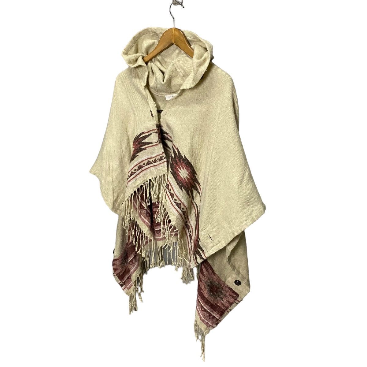 Japanese Brand × Native Vintage native navajo poncho hoodie Size ONE SIZE - 5 Thumbnail