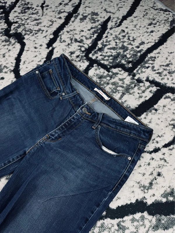 Levi's Levis 711 skinny jeans 30 32 navy blue Size 30" / US 8 / IT 44 - 4 Thumbnail