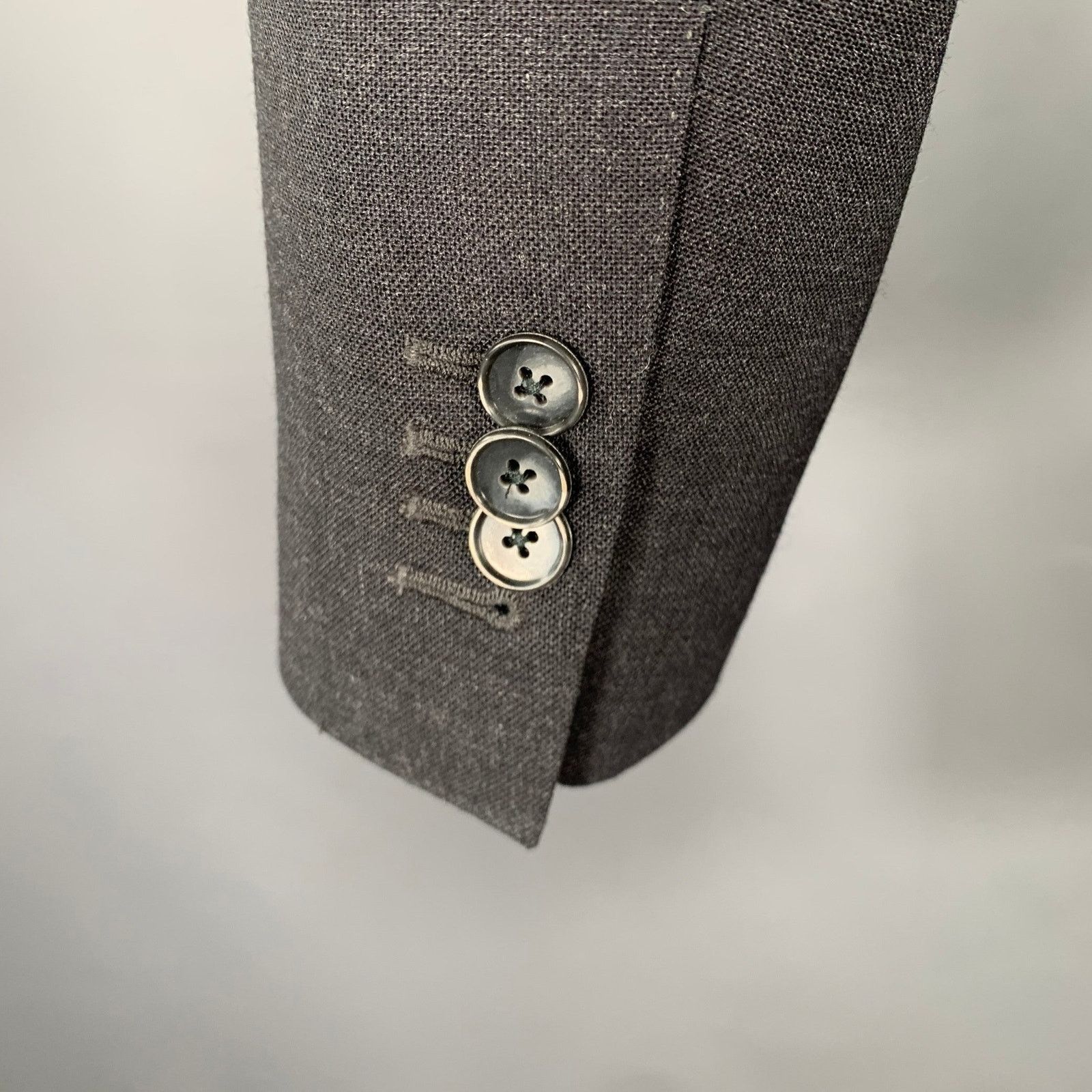 Other MAGARI Size 40 Grey Charcoal Virgin Wool Sport Coat Size 40R - 4 Thumbnail
