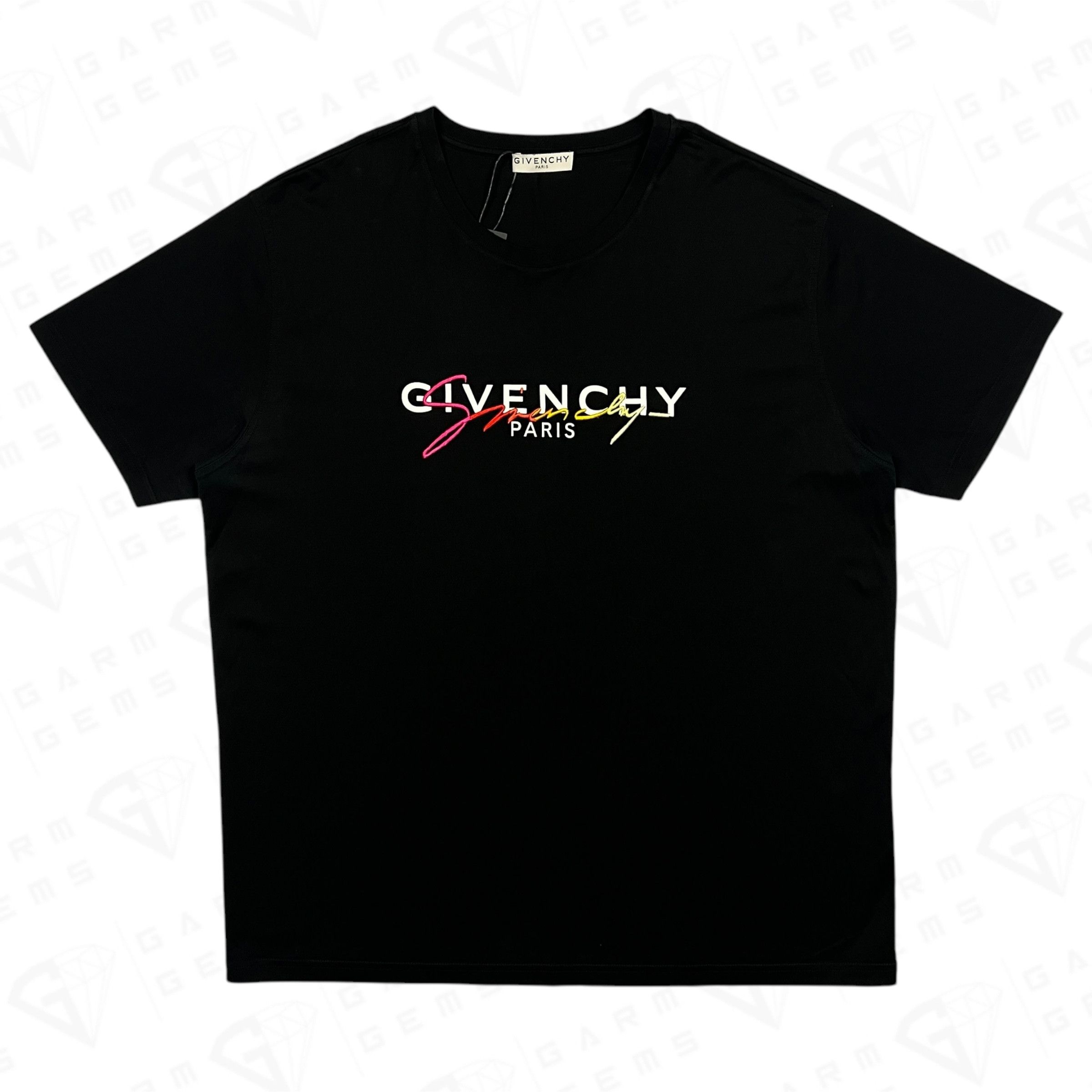 Givenchy Givenchy Rainbow Signature Overlay Logo T-Shirt Size US XXL / EU 58 / 5 - 1 Thumbnail