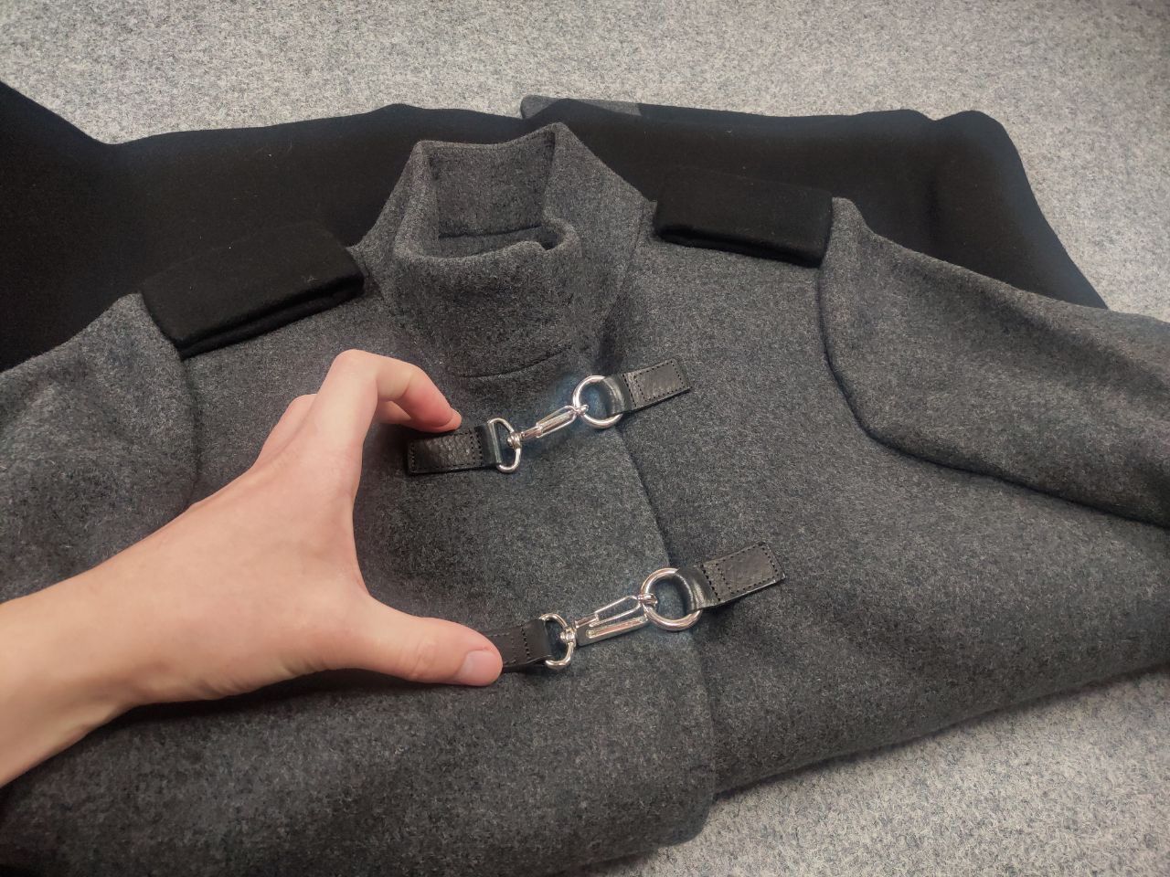 Maje Maje Peacoat Loose-fitting coat textured wool blend Jacket Size M / US 6-8 / IT 42-44 - 11 Thumbnail
