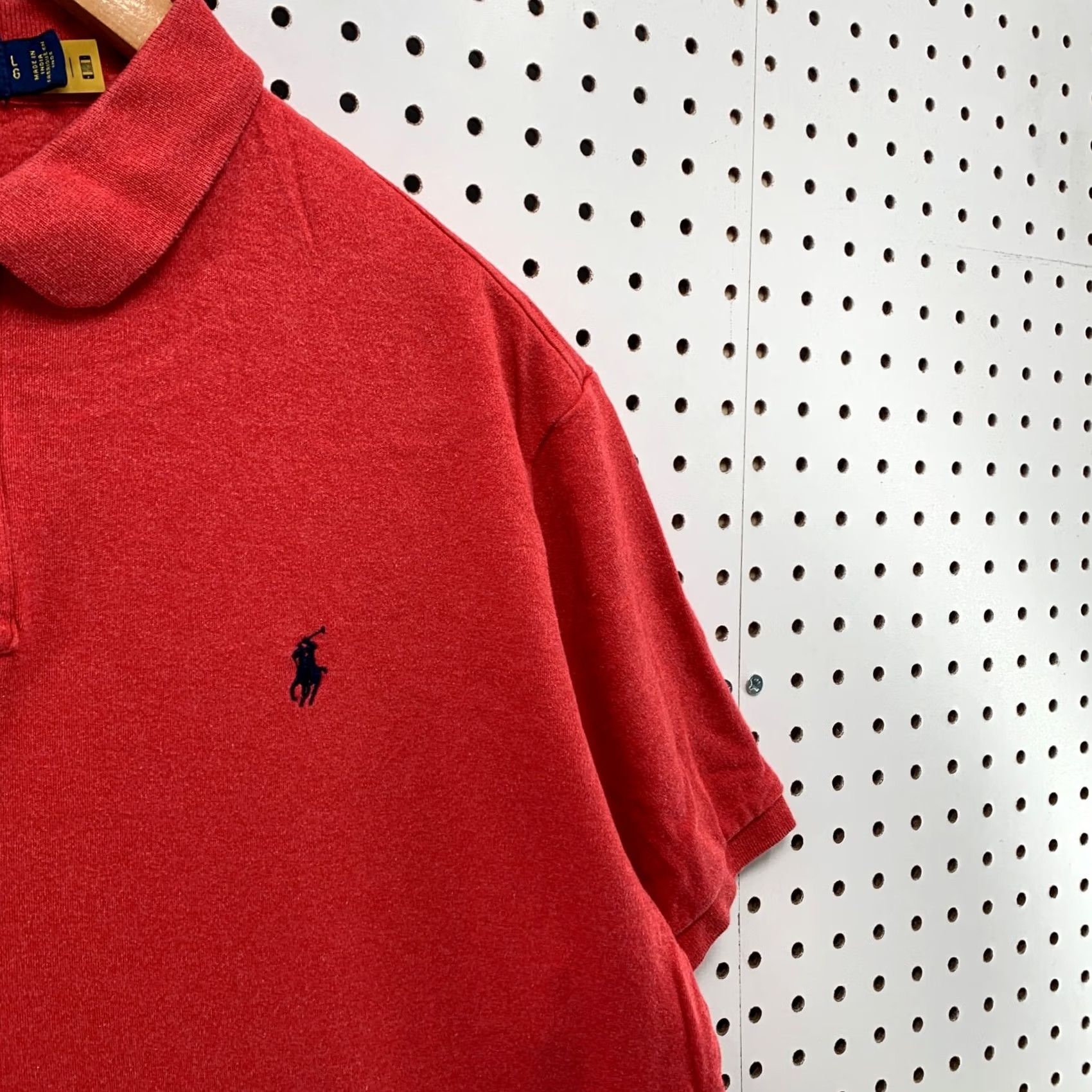 Polo Ralph Lauren Polo Ralph Lauren Shirt Red Black Pony Mens Large Short Sleeve Collared Size US L / EU 52-54 / 3 - 7 Thumbnail