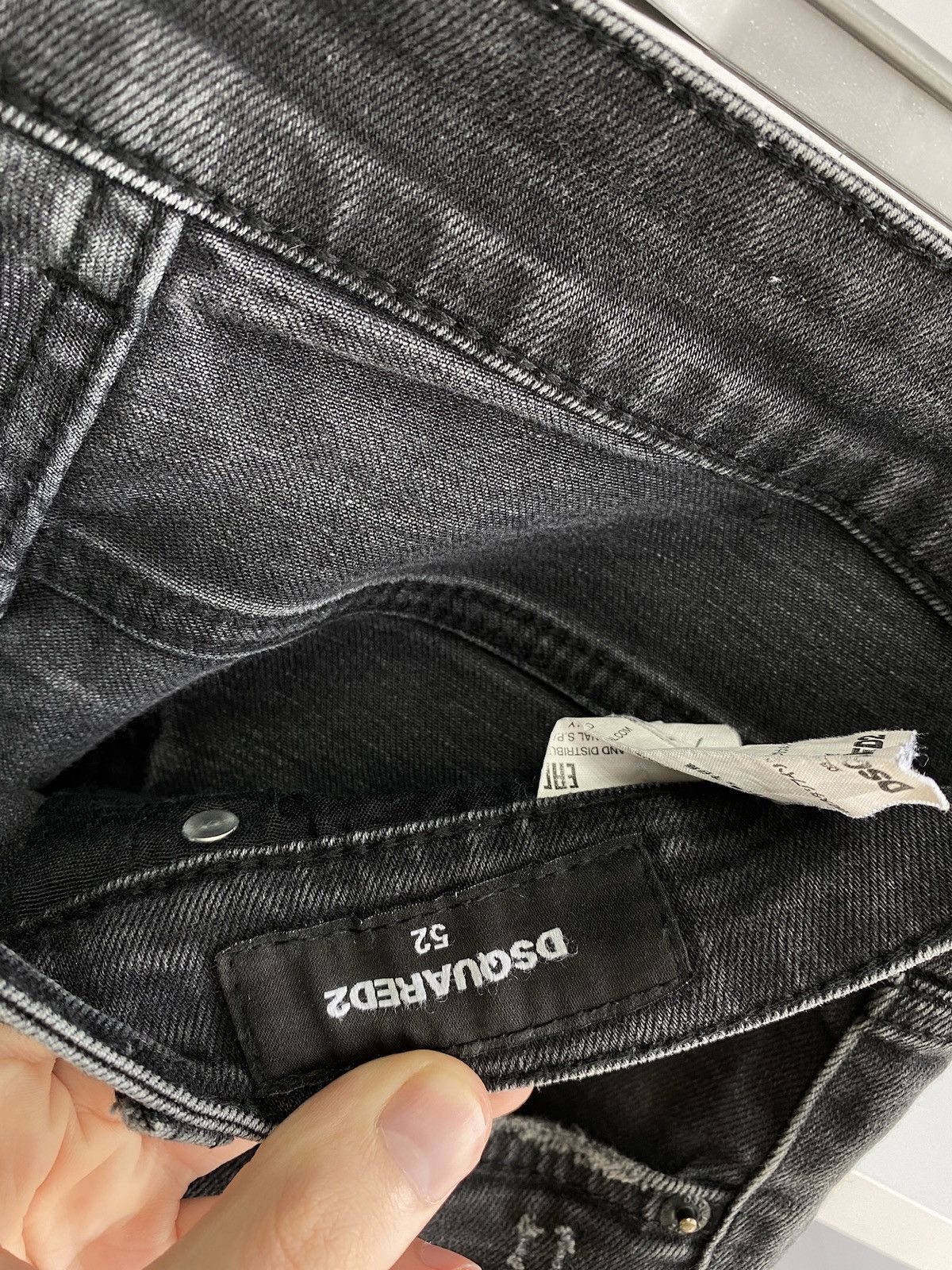 Vintage Black Pants Dsquared2 52 Size(IT)