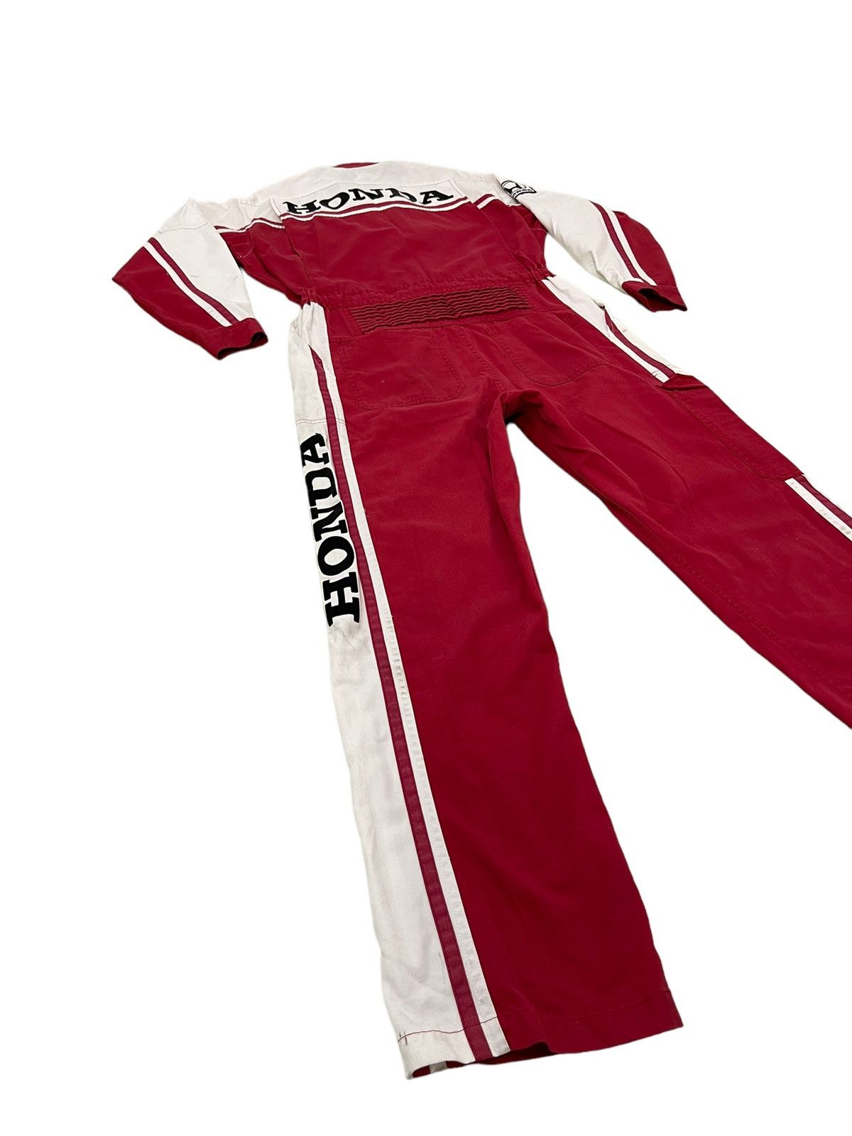 Honda Vtg 90s Honda Jumpsuit Overalls Japan Motorsports 5🟩1 Size US 33 - 3 Thumbnail
