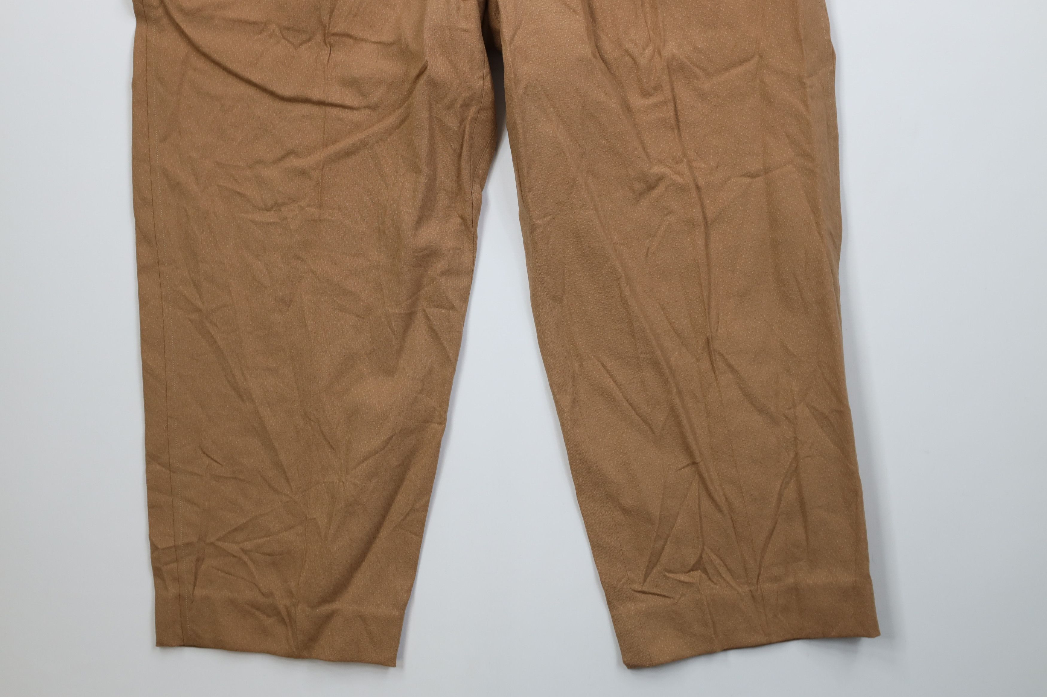 Vintage Vintage 50s Rockabilly Brocade Rayon Gabardine Chino Pants Size US 36 / EU 52 - 4 Thumbnail