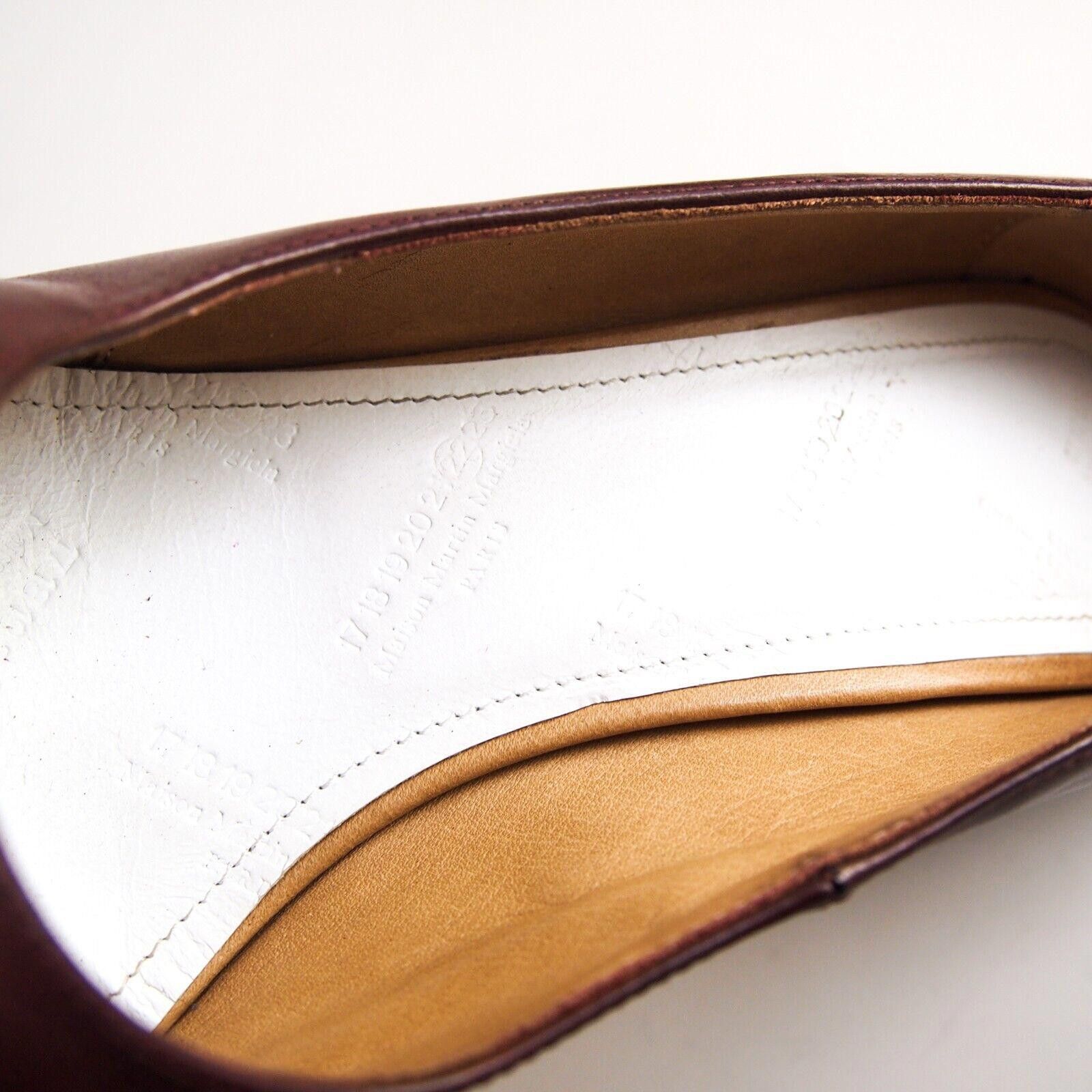 Maison Margiela Maison Margiela Pumps Burgundy Leather Size US 9 EU 39 Size US 9 / IT 39 - 10 Thumbnail