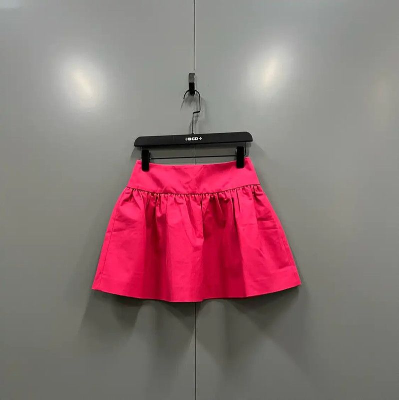 Valentino Valentino Pink Cotton Mini Skirt for Summer 0089 Size 26" / US 2 / IT 38 - 1 Thumbnail