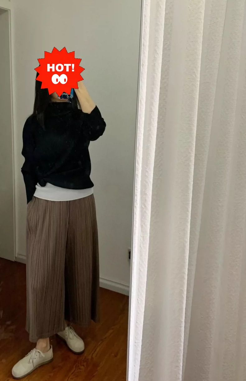 Issey Miyake Issey Miyake size:3 Brown pleated pants Size 30" / US 8 / IT 44 - 1 Thumbnail