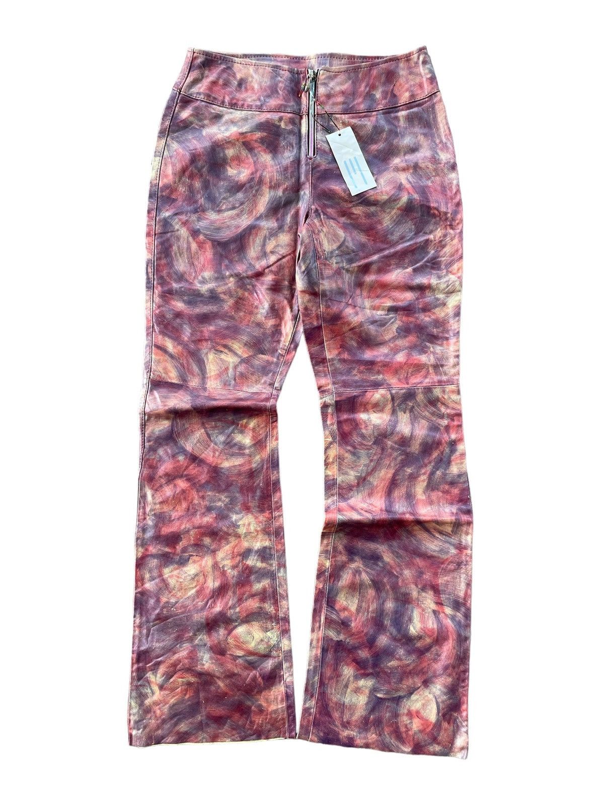 Missoni 2000s Missoni Multicolor Flare Leather Pants Size US 29 - 1 Thumbnail