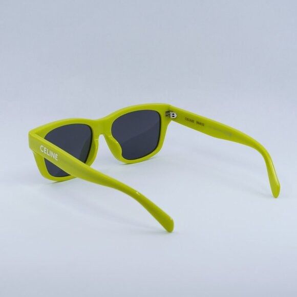 Celine Celine CL40249U 39A Sunglasses - Neon Yellow Frame Size ONE SIZE - 4 Thumbnail