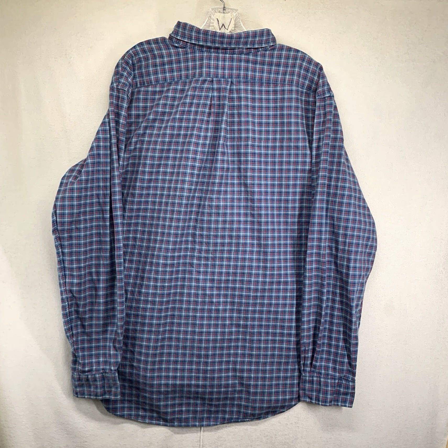 Polo Ralph Lauren VINTAGE Polo Ralph Lauren Men's XL Shirt Button-Down Blue Plaid Cotton Classic Fit All Seasons Size US XL / EU 56 / 4 - 3 Thumbnail
