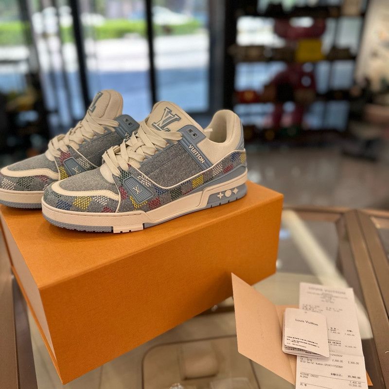 Louis Vuitton Louis Vuitton 2025 Spring/Summer Denim Trainers 0079 Size US 8 / EU 41 - 1 Thumbnail