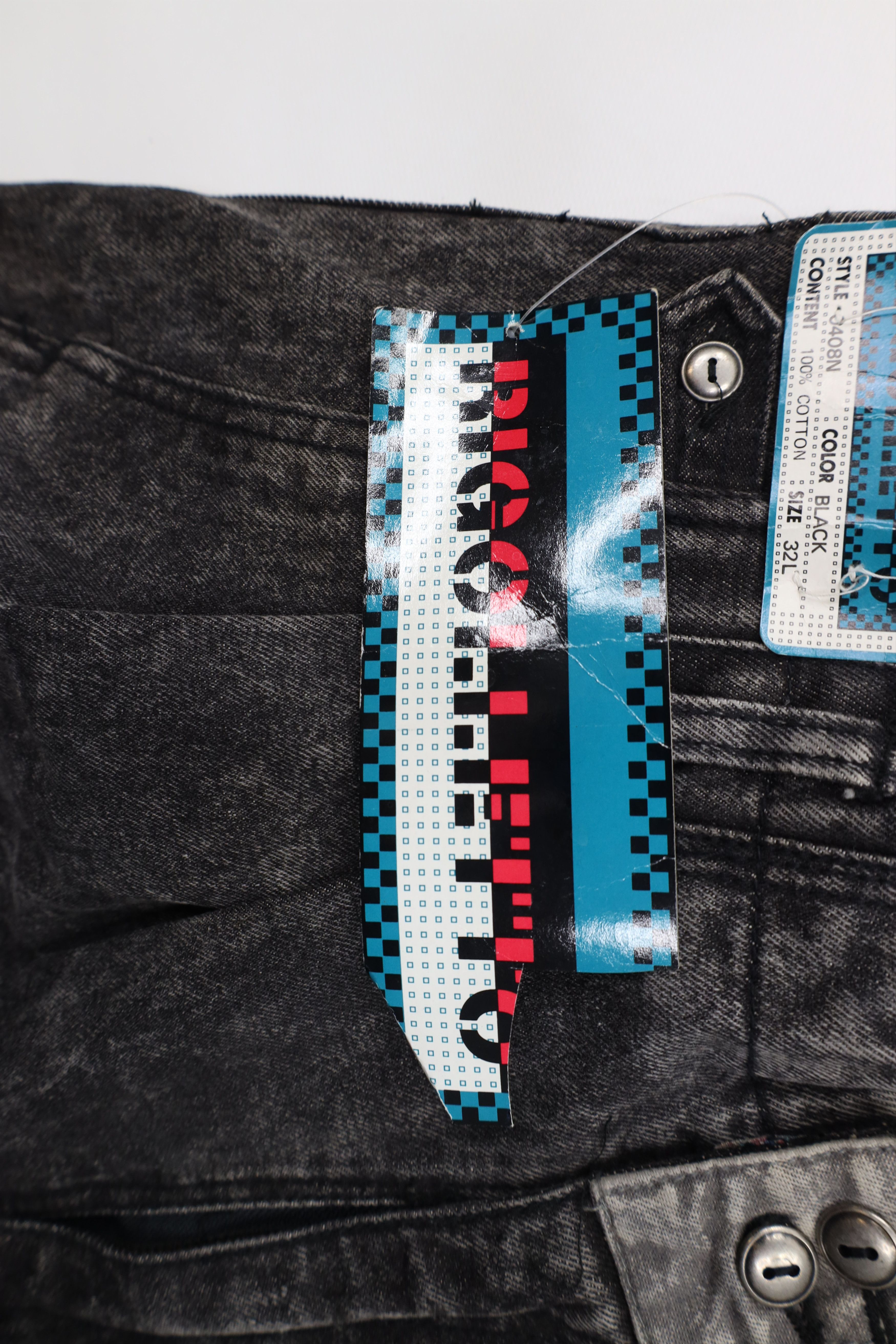 Vintage Deadstock Vintage 80s 90s Streetwear High Waist Acid Jeans Size US 32 / EU 48 - 7 Thumbnail