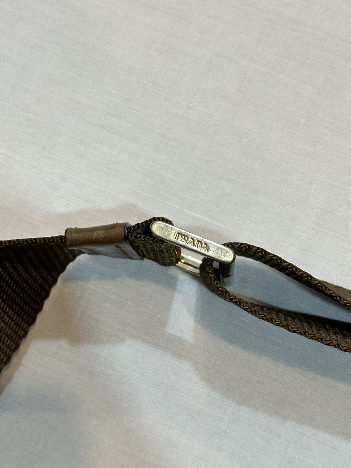 Prada Prada Tessuto and Leather Buckle Flap Shoulder Bag. Size ONE SIZE - 10 Thumbnail