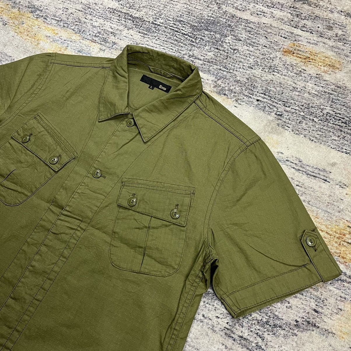 Japanese Brand × Vintage Trenza ripstop slant pocket military shirt Size US M / EU 48-50 / 2 - 3 Thumbnail