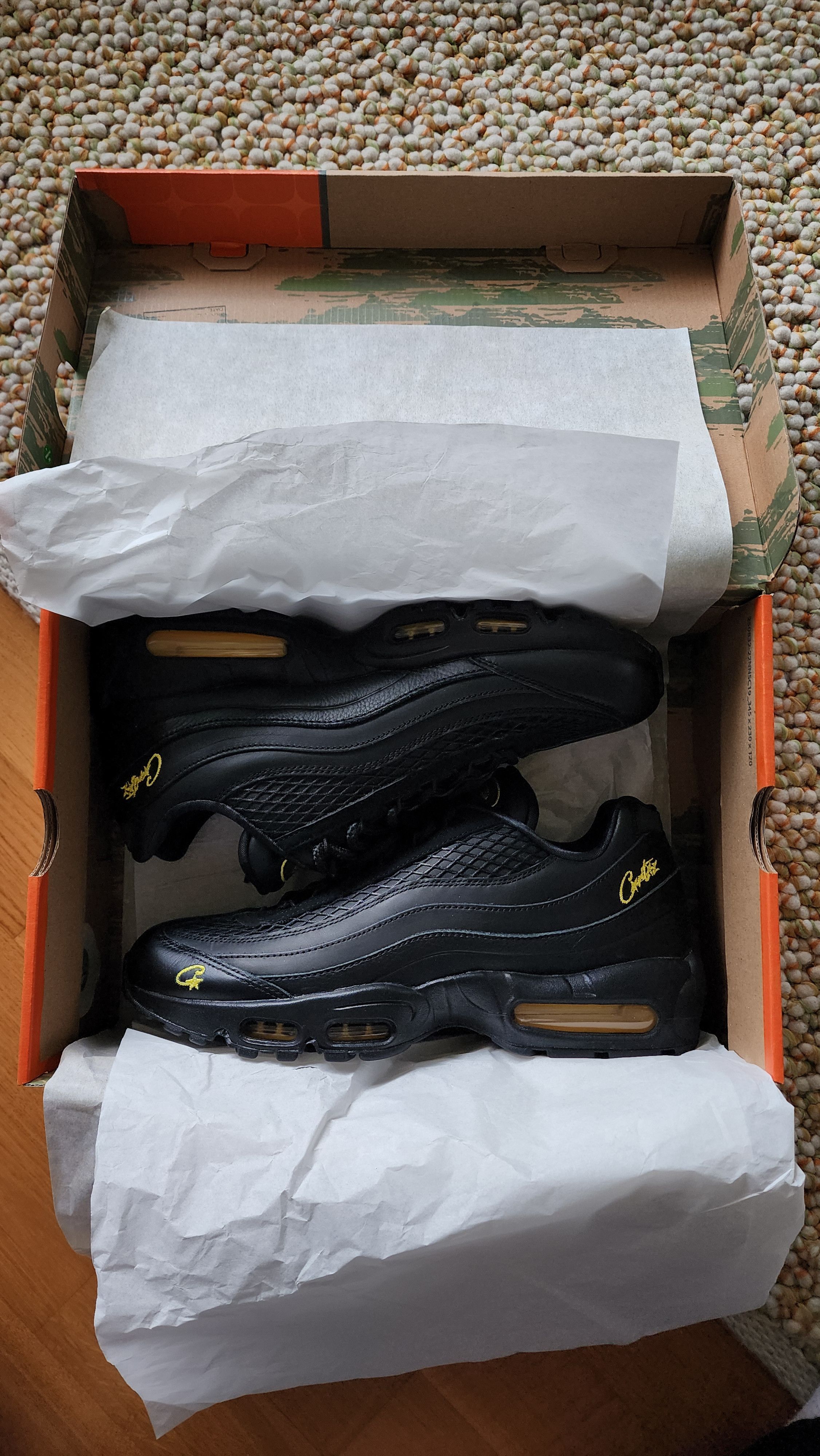 Corteiz × Nike Corteiz x Nike Airmax 95 Honey Black [US11 EU45] Size US 11 / EU 44 - 8 Thumbnail