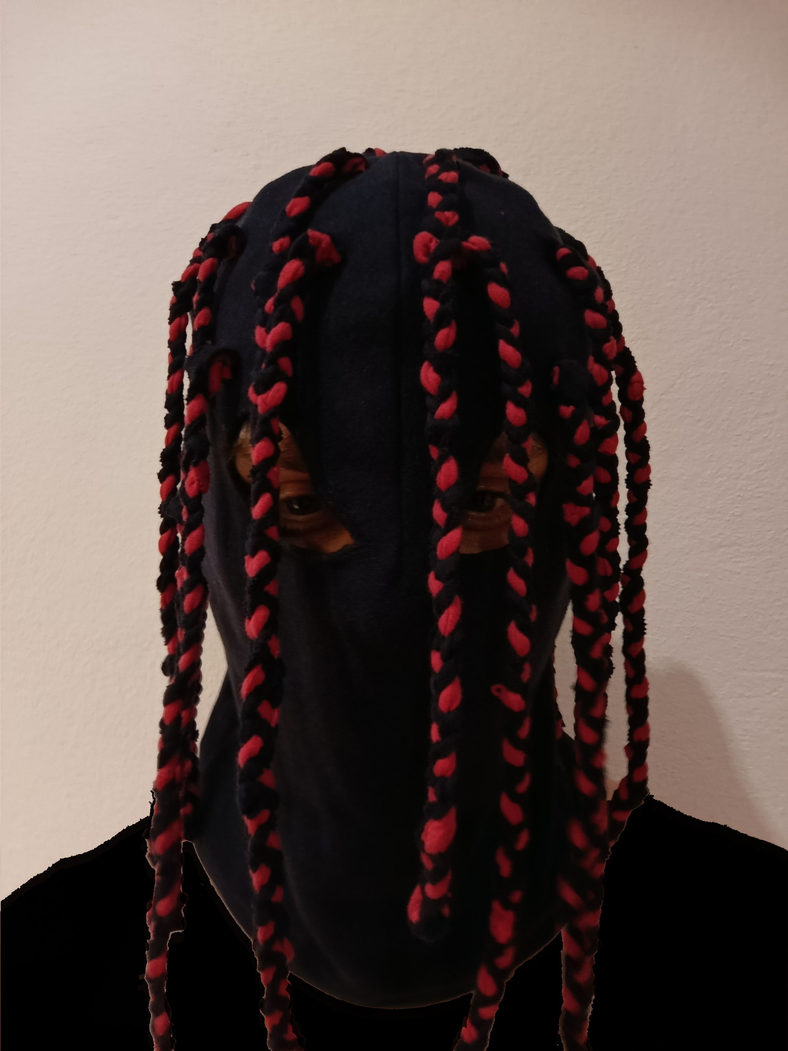 Handmade Custom Balaclava Nightmare with Braids from TEAR_ONLY Size ONE SIZE - 2 Thumbnail