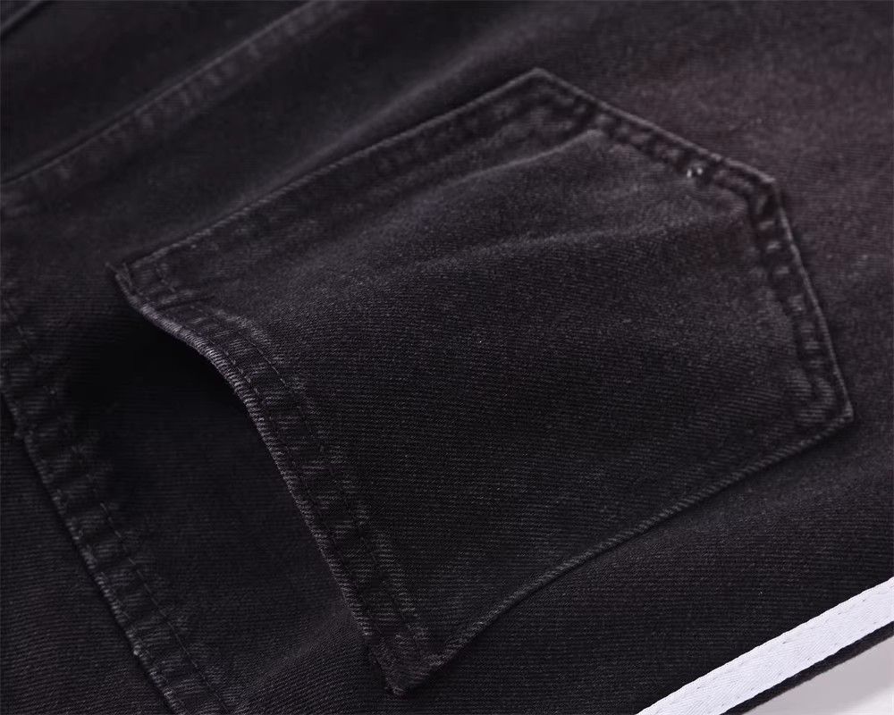 Japanese Brand × Jean Men's trendy side stripe stitching straight washed jeans Size US 32 / EU 48 - 6 Thumbnail