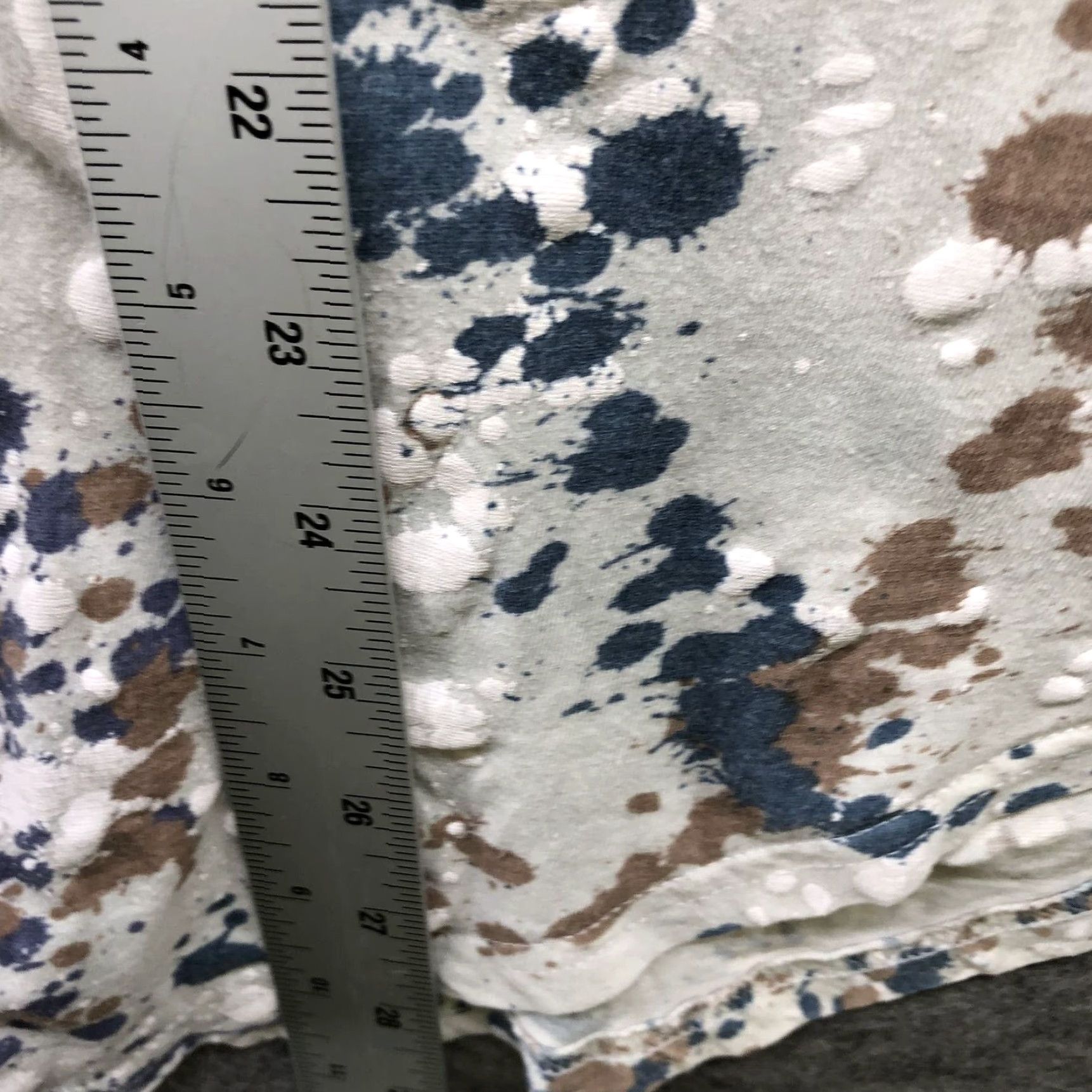 Pacsun PacSun Paint Splatter Graphic Print Short Sleeve T Shirt Mens Large Beige Multicolor Size US L / EU 52-54 / 3 - 7 Thumbnail