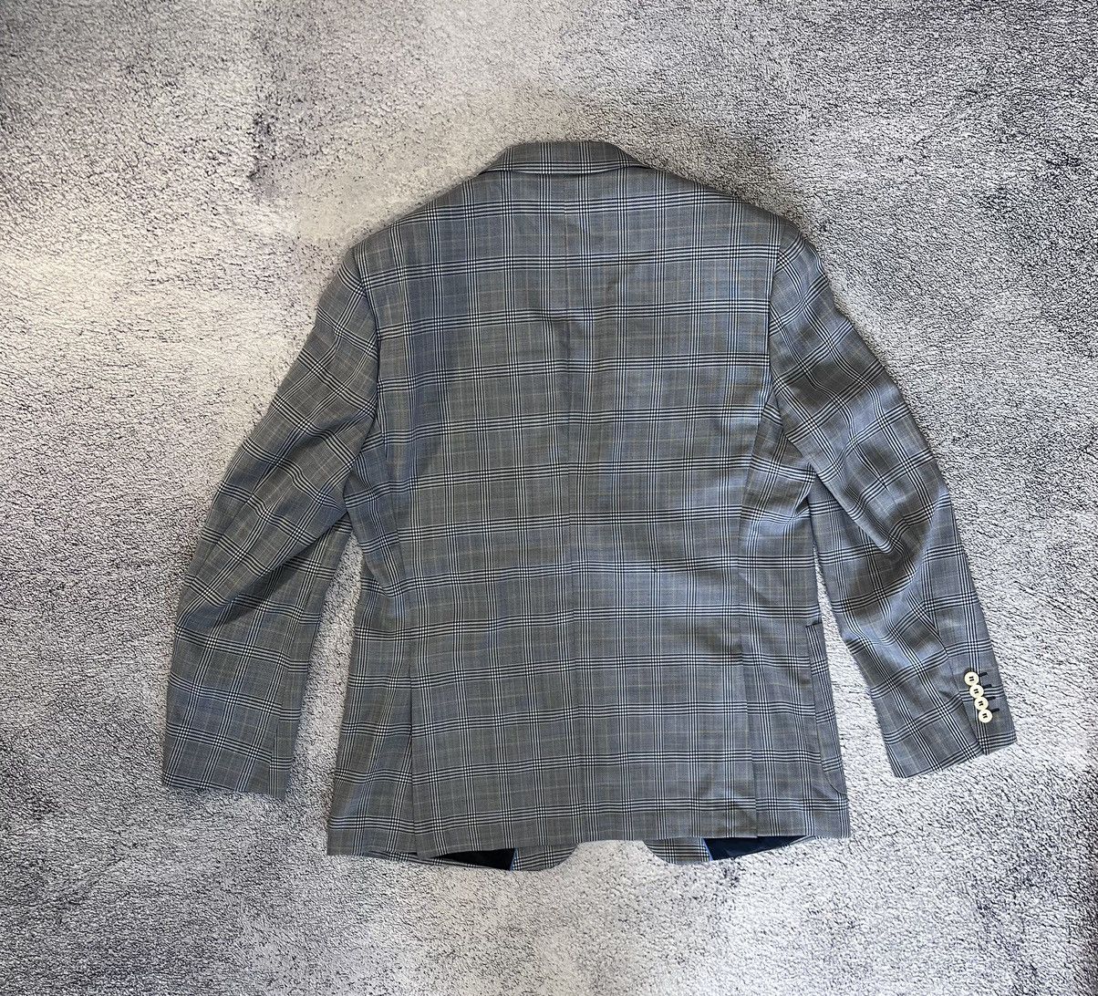 Balmain Balmain Paris Men’s Blazer Jacket Striped Wool Gray Slim Fit Size 52R - 12 Thumbnail