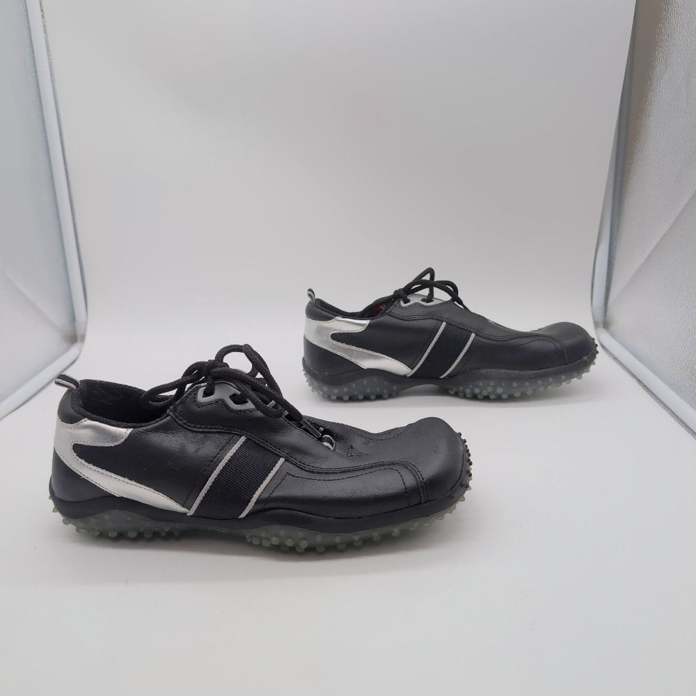 Other Soho Men's Black and Silver Athletic Shoes Spike Soles Sz 9 Size US 9.5 / EU 42-43 - 6 Thumbnail
