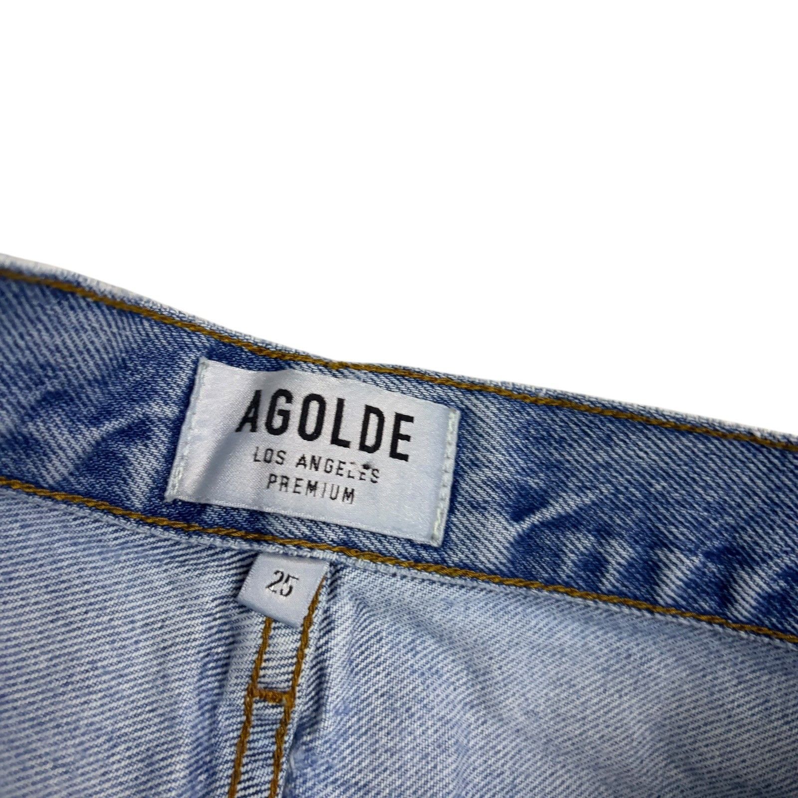 Agolde AGOLDE Raw Hem Cut Off Summer Denim Jean Shorts Womens 4 Size 26" / US 2 / IT 38 - 2 Thumbnail