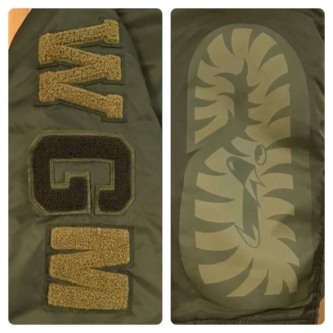 Bape BAPE SHARK MA-1 Bomber Jacket a bathing ape Size US L / EU 52-54 / 3 - 4 Thumbnail