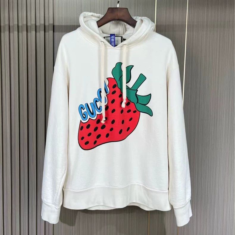 Gucci Gucci Strawberry printed hoodie 2502-Nextarrow Size US M / EU 48-50 / 2 - 1 Thumbnail