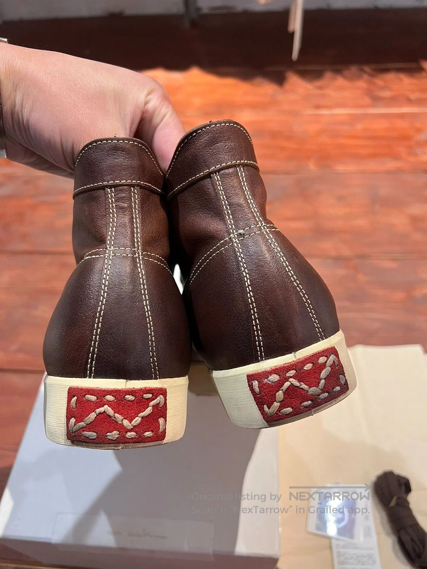 Visvim visvim foley hi-folk kangaroo leather sneakers. Size US 10 / EU 43 - 3 Thumbnail