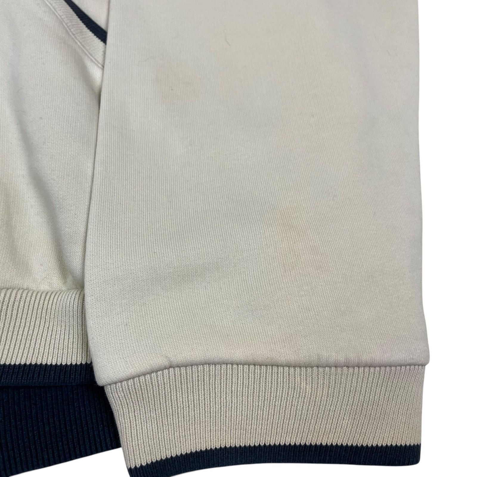 Nike × Vintage Nike Men's Ivory Swoosh Long Sleeve Pullover Hoodie Medium Size US M / EU 48-50 / 2 - 6 Thumbnail