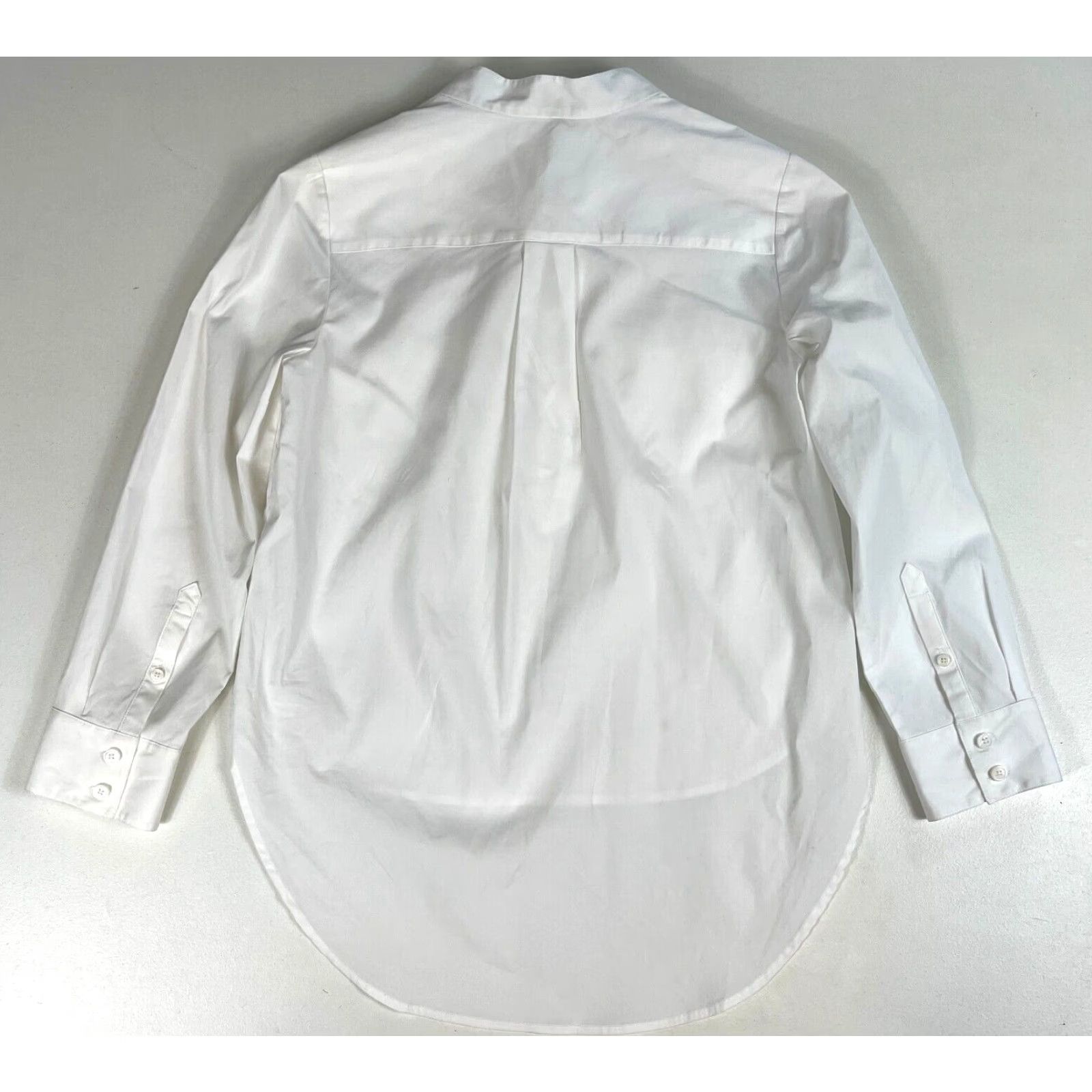 Veronica Beard VERONICA BEARD Blouse 3/4 Sleeve Women’s Harper Lace Up Top Sz 2 White Cotton Blend Size XS / US 0-2 / IT 36-38 - 3 Thumbnail