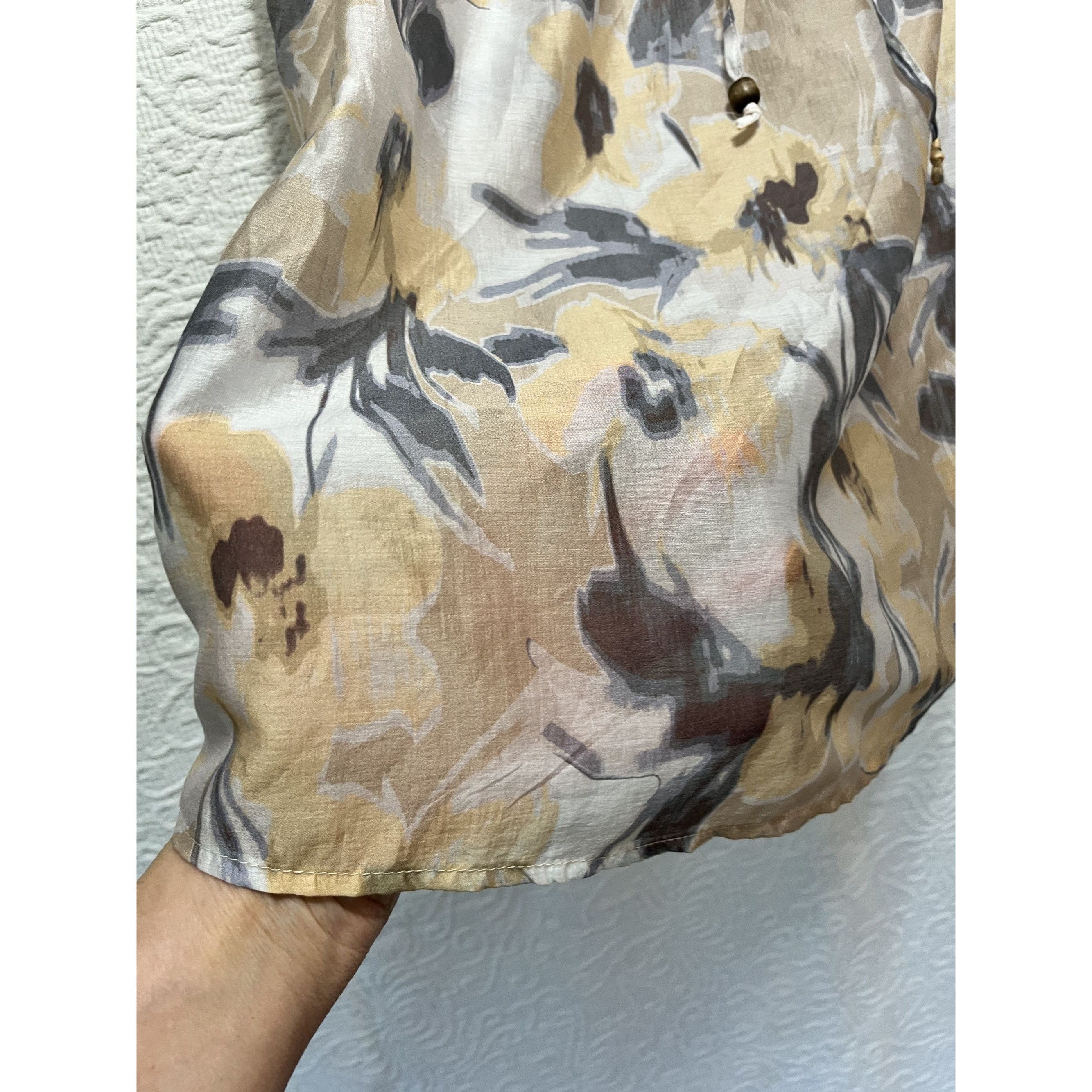 Other Martha Stewart Abstract Floral Sheer Blouse Top Womens Size Size S / US 4 / IT 40 - 4 Thumbnail