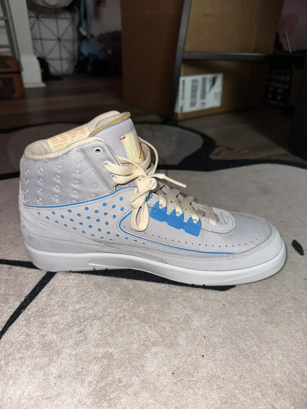 Jordan Brand × Union LA Jordan 2 Retro SP Union LA Grey Fog Size US 8.5 / EU 41-42 - 5 Thumbnail