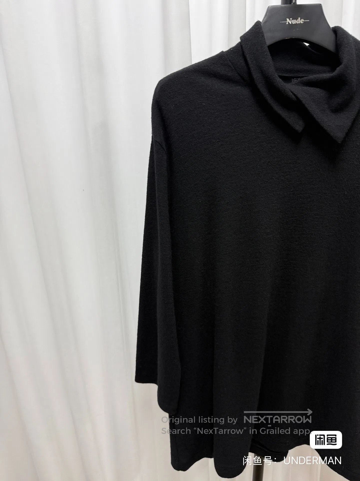Yohji Yamamoto Yohji Yamamoto Black Wool Turtleneck. Size US L / EU 52-54 / 3 - 2 Thumbnail