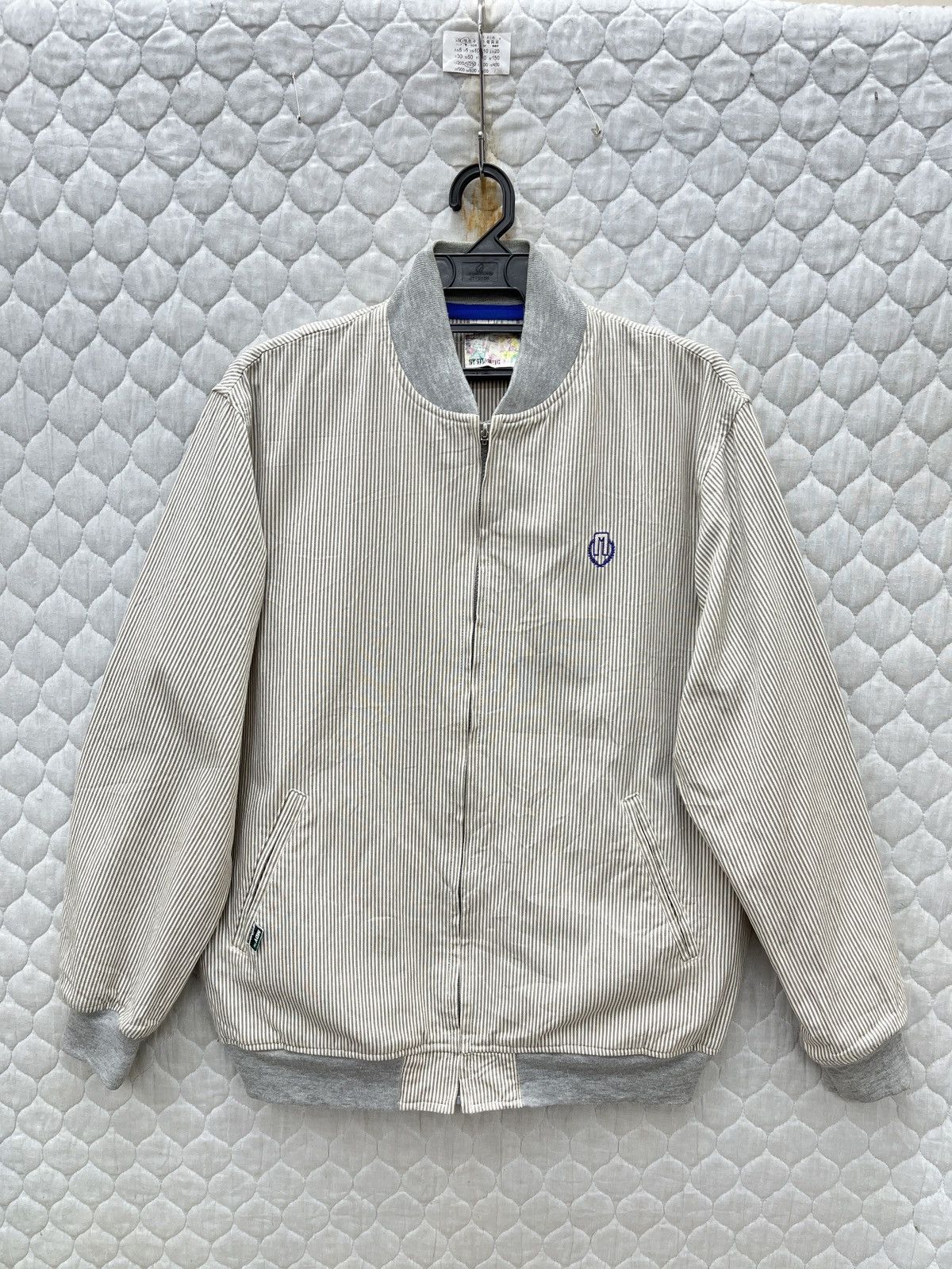 Japanese Brand 🔥🔥🔥ARCHIVE MACKDADDY HIKORY STRIPE BOMBER LIGHT JACKET Size US M / EU 48-50 / 2 - 1 Thumbnail