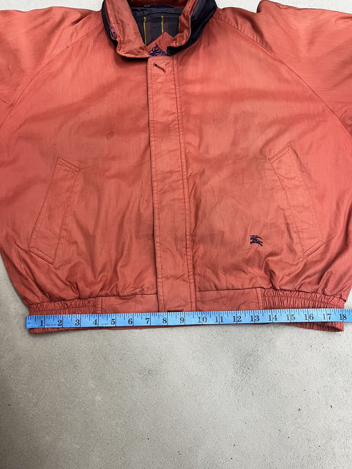 Burberry × Vintage VTG BURBERRY BOMBER JACKET HIDDEN HOODIE Size US M / EU 48-50 / 2 - 18 Thumbnail