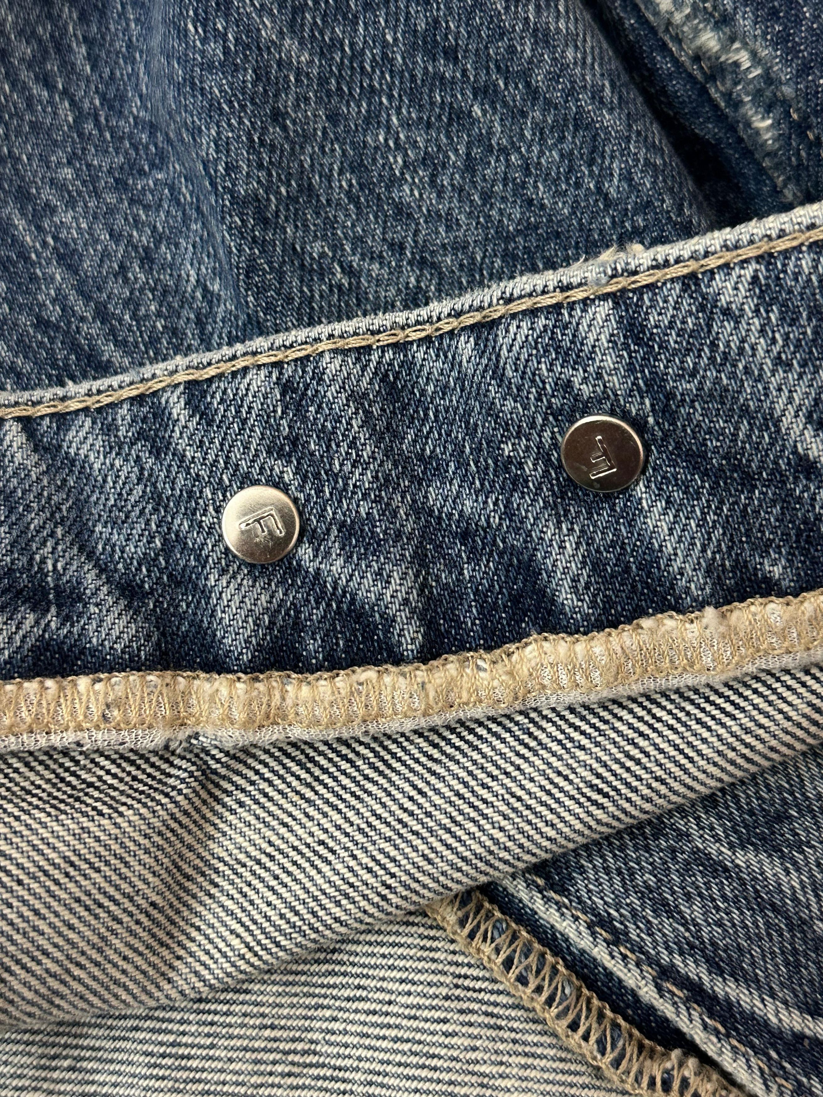 Frame CC000013 Frame Distressed Denim Trucker Jacket in Blue Size US M / EU 48-50 / 2 - 8 Thumbnail