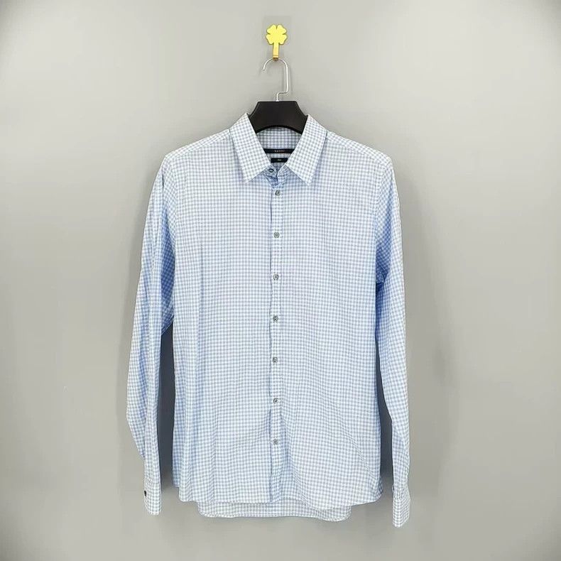 Gucci Gucci Blue plaid shirt Size M / US 6-8 / IT 42-44 - 1 Thumbnail