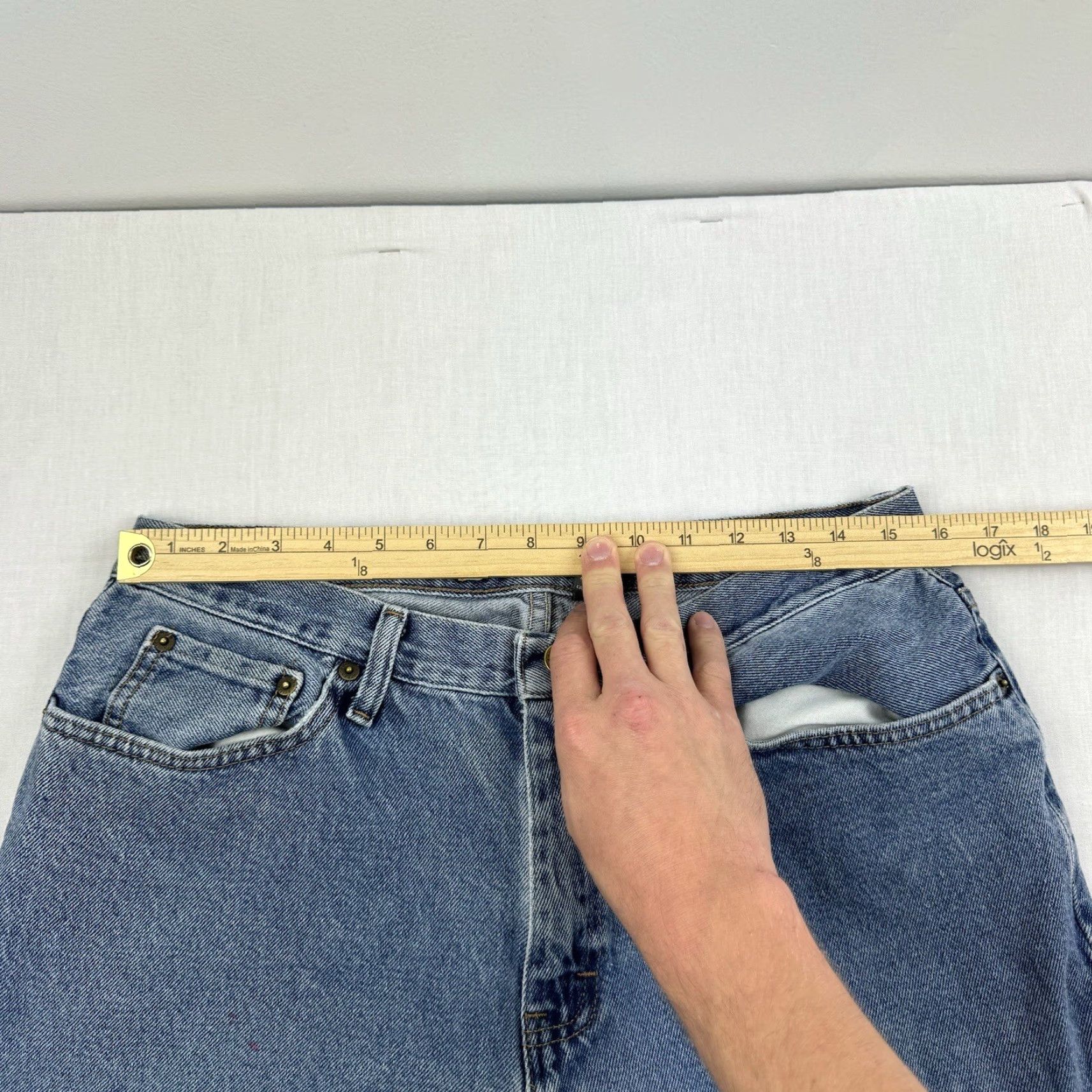 Vintage VINTAGE Urban Pipeline Baggy Jeans Adult 34x32 Blue Grunge Y2K Mens Size US 34 / EU 50 - 4 Thumbnail