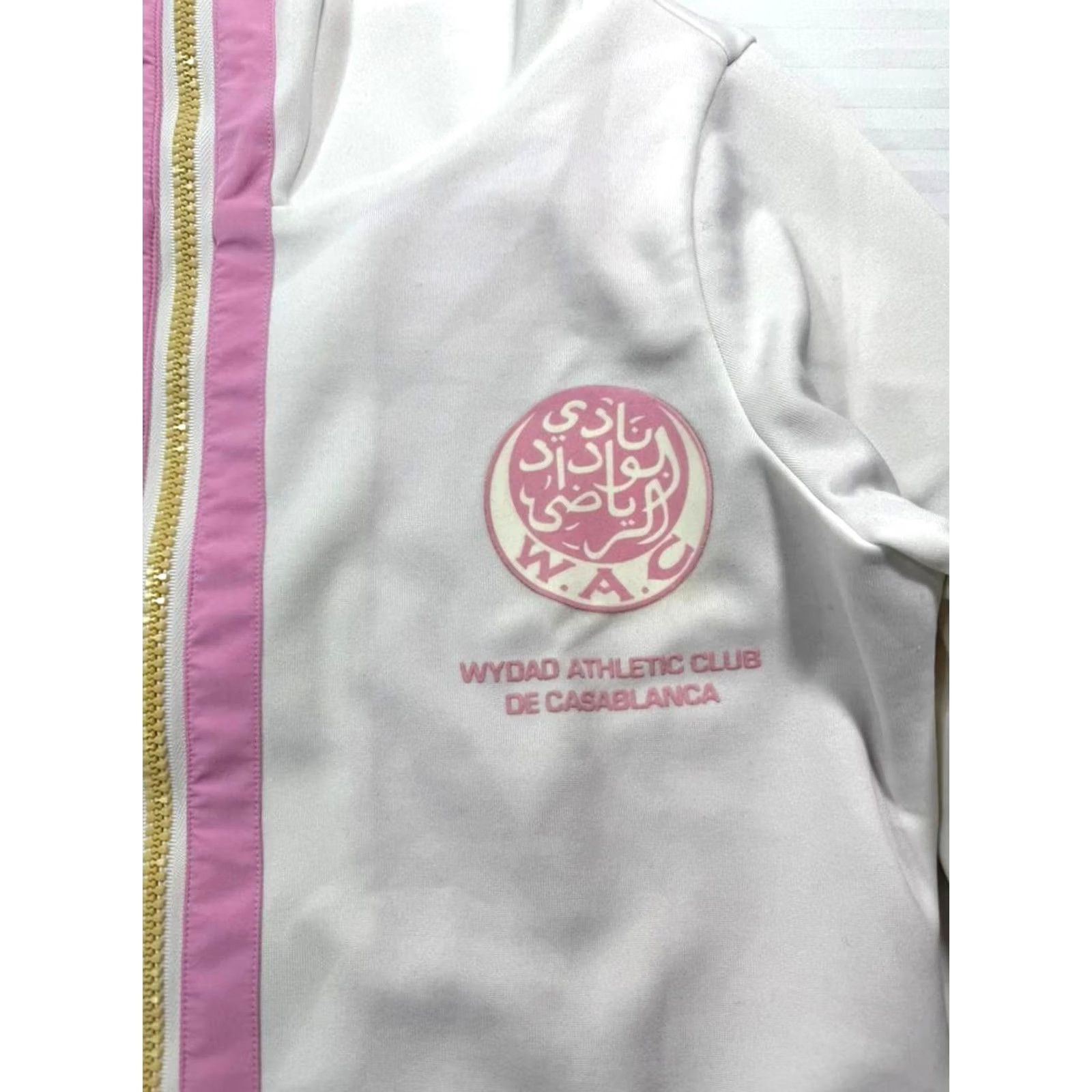 Adidas Adidas Wydad Casablanca FC Jacket for Women XL White Polyester Logo - Regular Fit, Size XL, Women's Jacket Size XL / US 12-14 / IT 48-50 - 5 Thumbnail