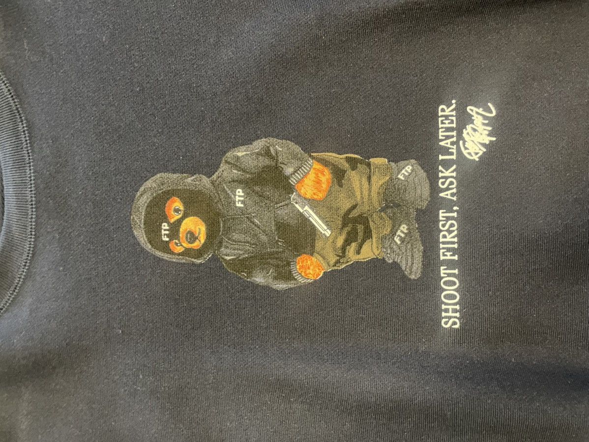 Fuck The Population FTP Polo Bear Crewneck Navy Size US M / EU 48-50 / 2 - 2 Thumbnail