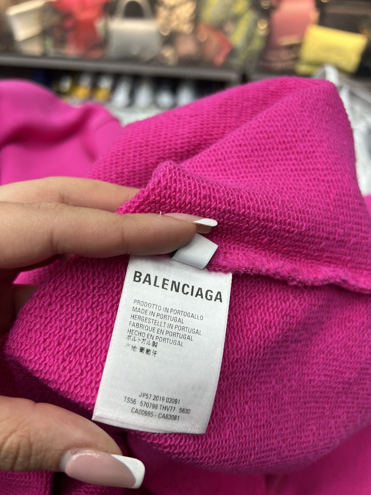 Balenciaga Balenciaga Pink Small Logo Hoodie Size US M / EU 48-50 / 2 - 9 Thumbnail