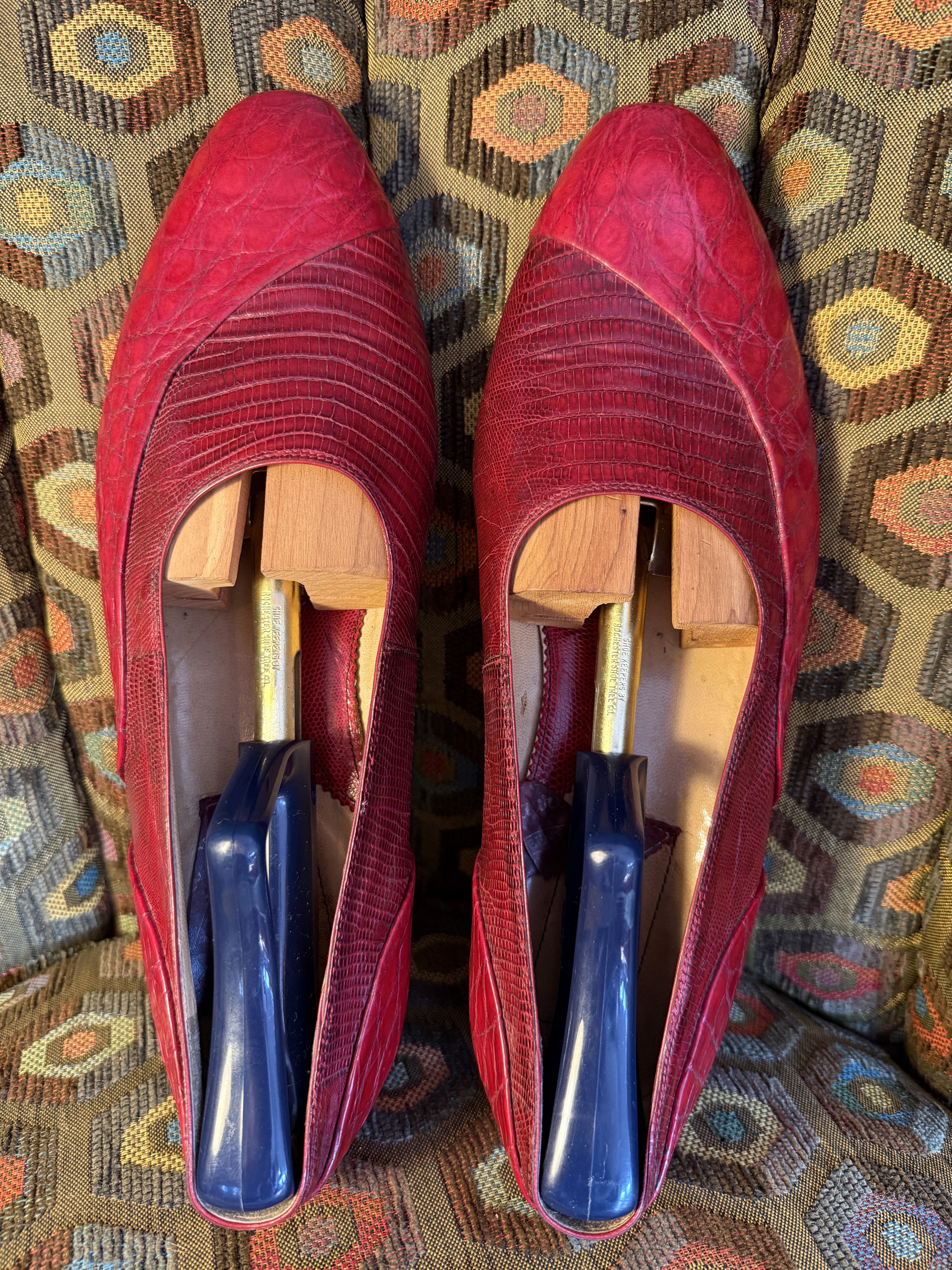 Mauri Mauri genuine alligator Venetian loafers + box/trees Size US 9.5 / EU 42-43 - 2 Thumbnail