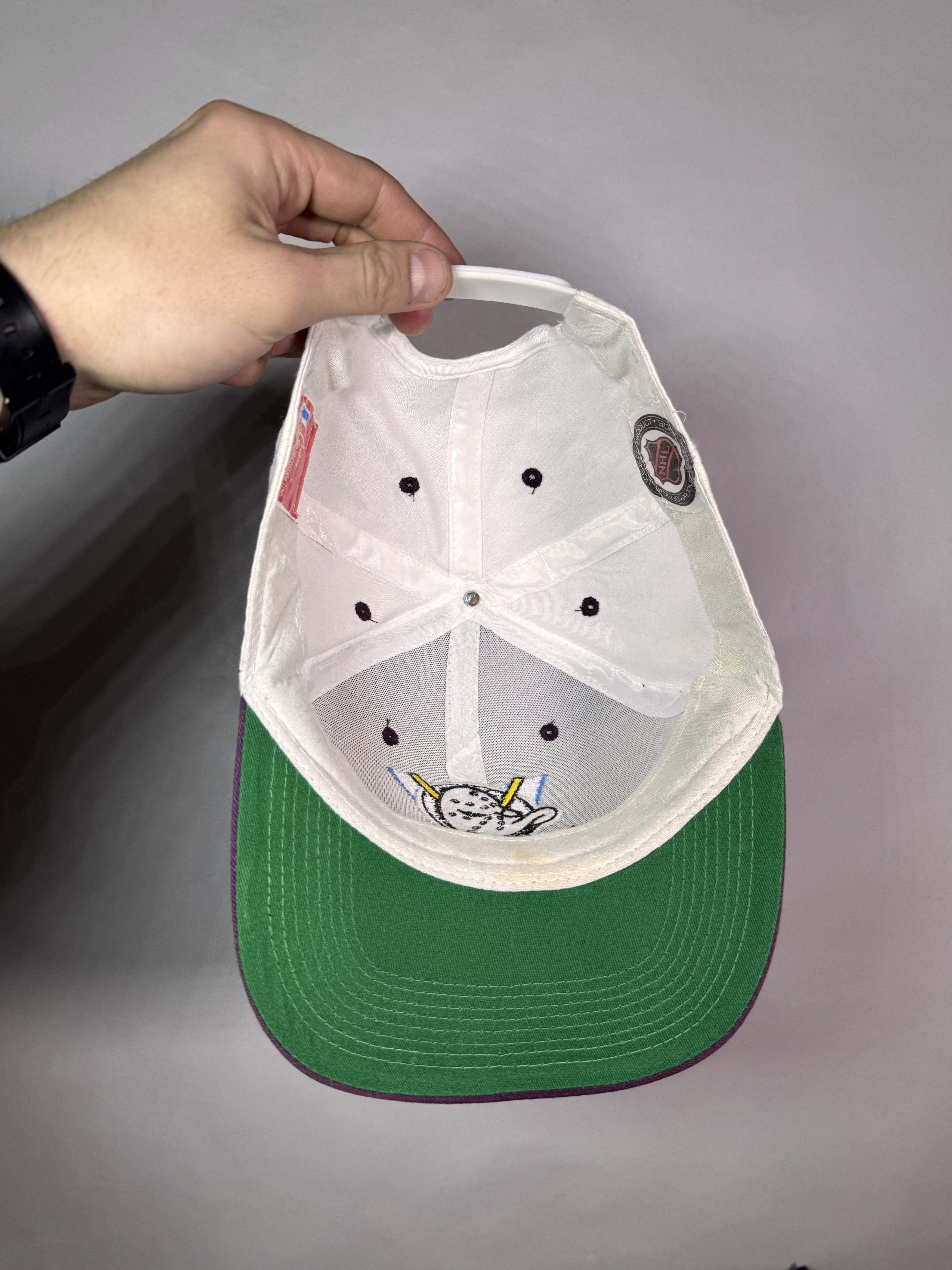 NHL Vintage 90s Mighty Ducks of Anaheim Cap Hockey Team Hat Size ONE SIZE - 5 Thumbnail