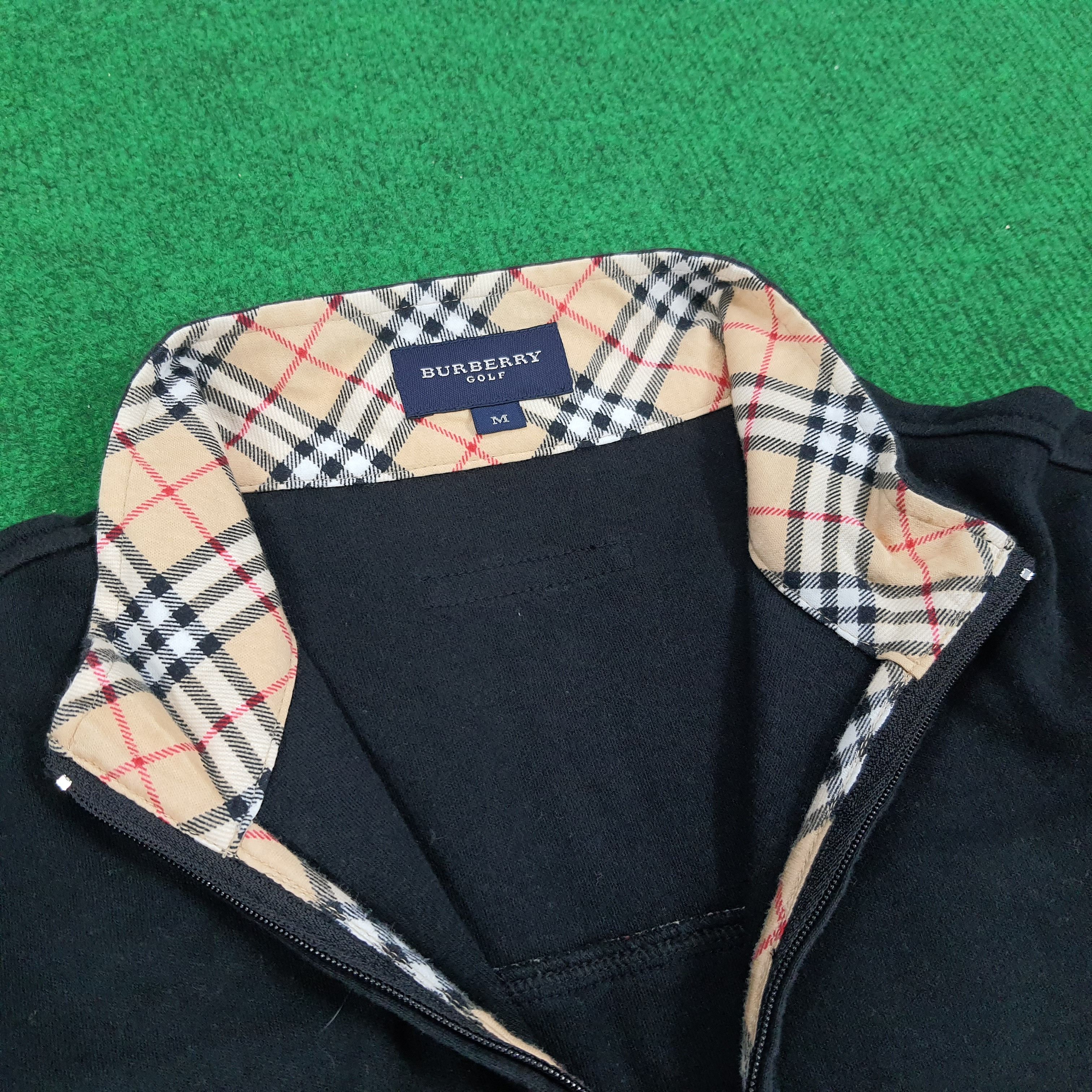 Burberry × Vintage Vintage Burberry Golf Nova Check Half Zipper Tshirt Size S / US 4 / IT 40 - 5 Thumbnail