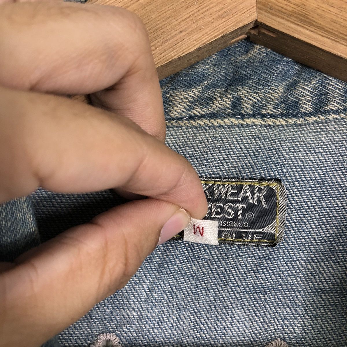 Japanese Brand 🔥90’s Work Wear Gowest Art of Blues Chambray Jacket Denim Size US M / EU 48-50 / 2 - 14 Thumbnail