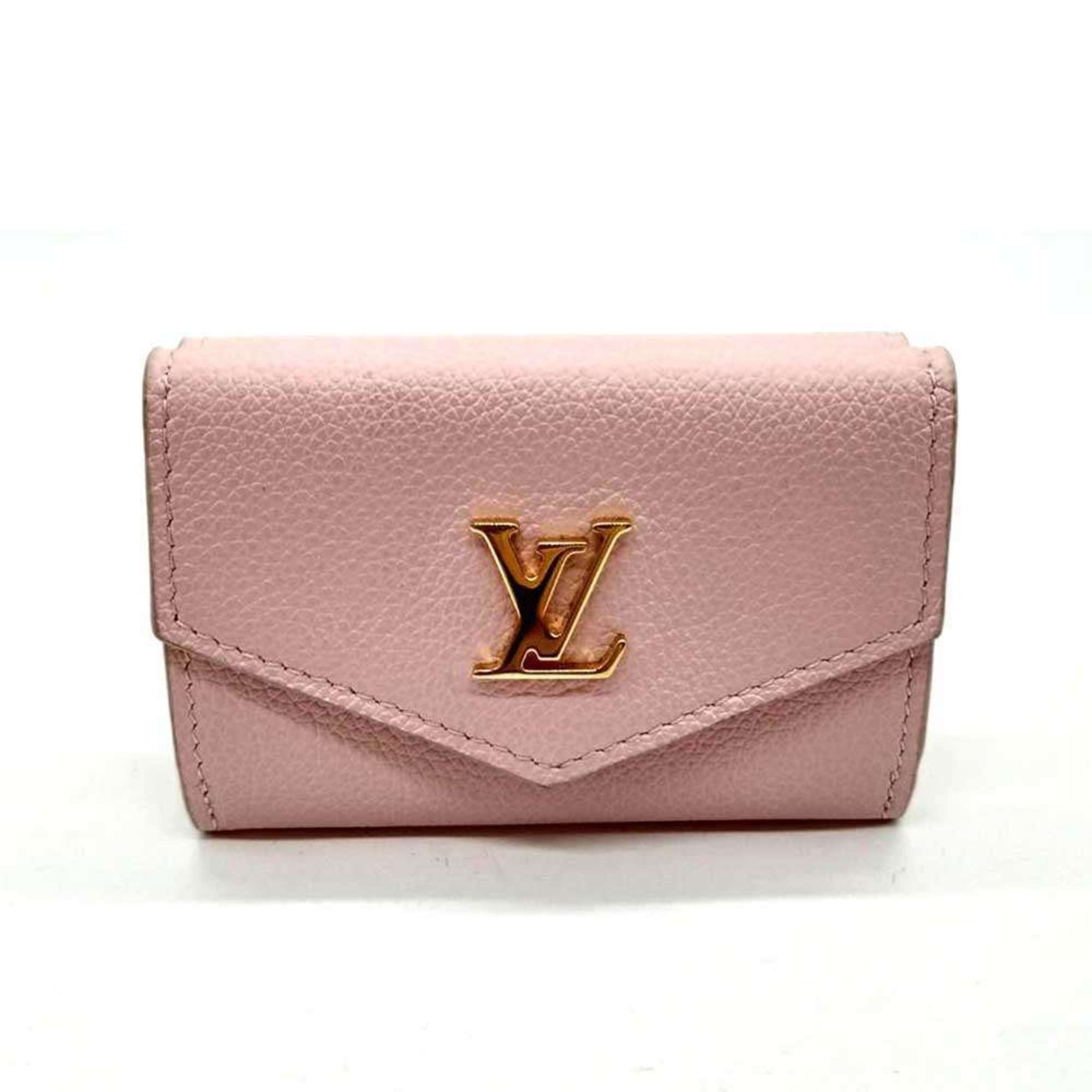 Louis Vuitton Louis Vuitton Portefeuille Lock Mini Pink Tri-fold Wallet W Women's Calf Leather M81232 LOUISVUITTON Size ONE SIZE - 1 Thumbnail