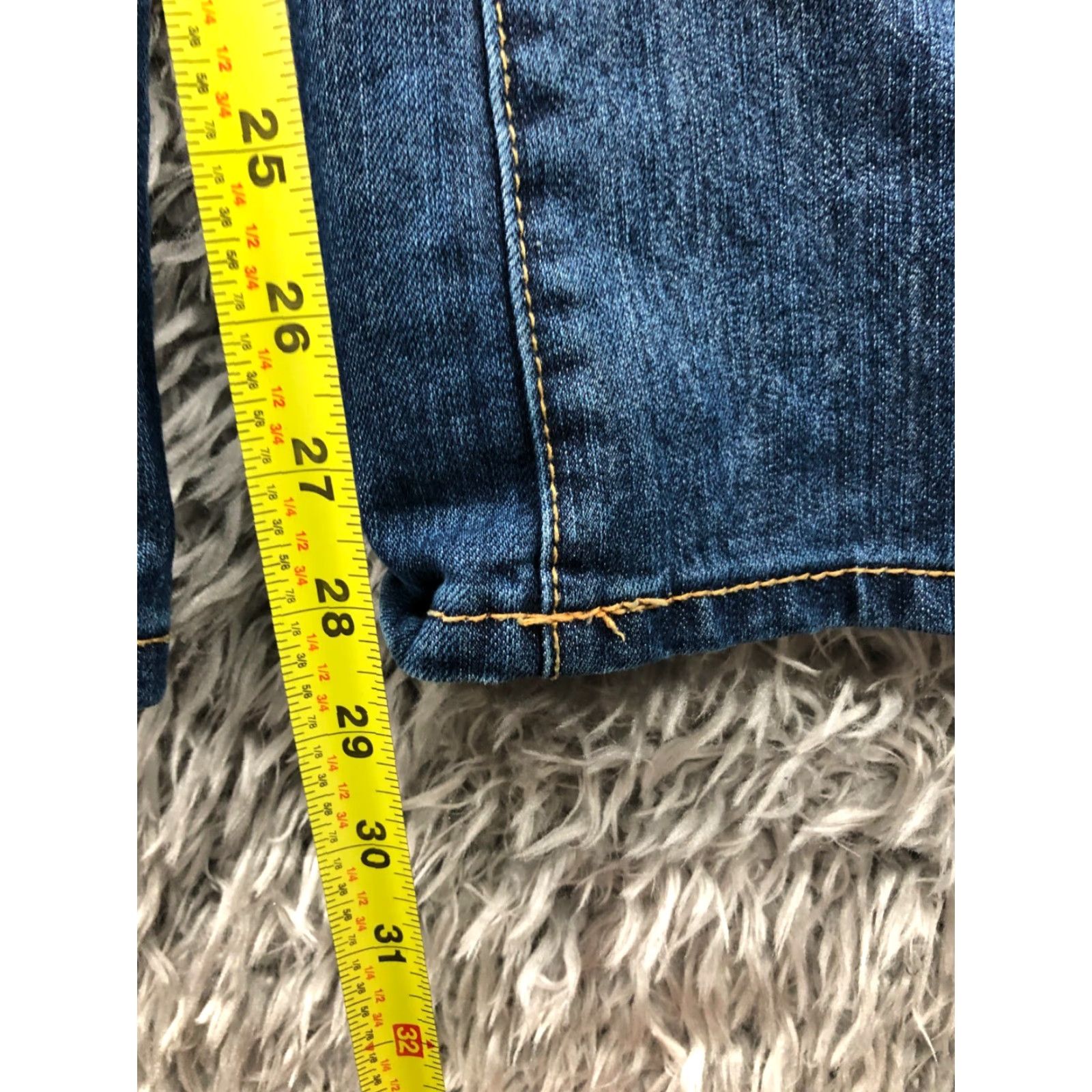 Faded Glory Faded Glory Jeans Bootcut 10 Womens Medium Blue Cotton Denim 5-Pocket Regular Rise Shirt? Size 32" / US 10 / IT 46 - 3 Thumbnail