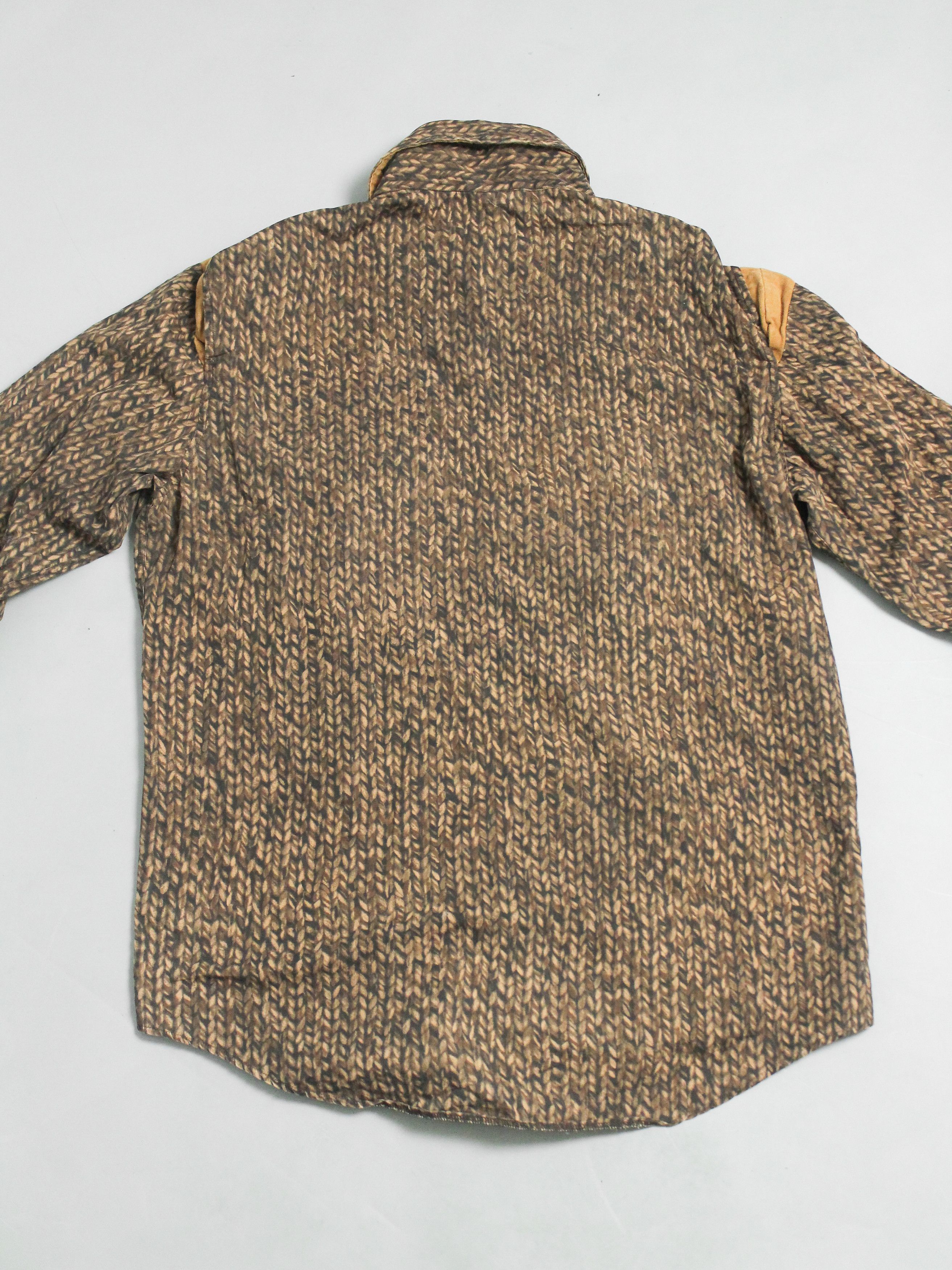 Hugo Boss × Vintage 💛VINTAGE HUGO BOSS ABSTRACT SHIRT BROWN L AVANTGARDE Size US L / EU 52-54 / 3 - 2 Thumbnail
