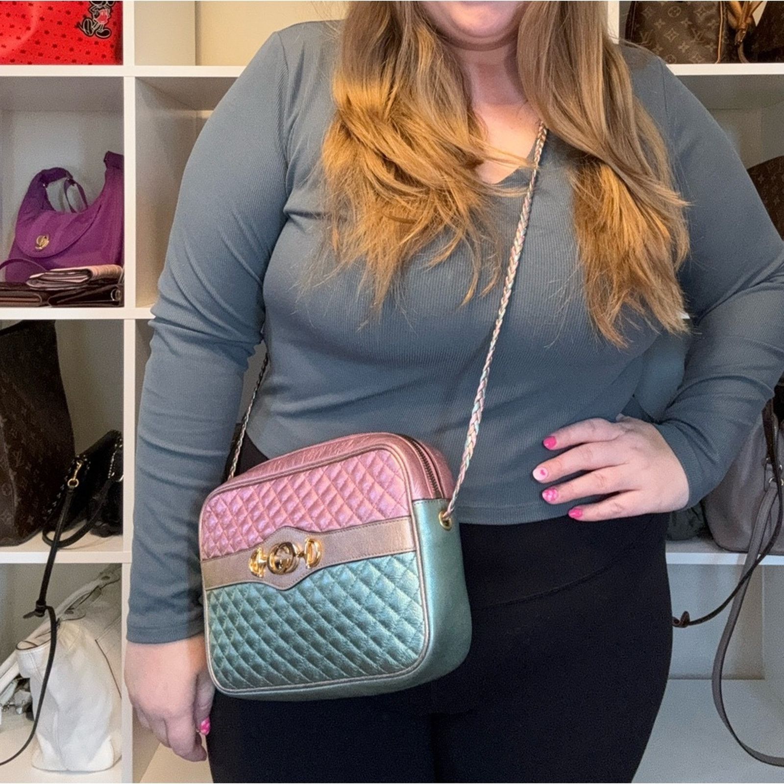 Gucci Gucci Trapuntata Bag Pink & Blue Limited Edition Crossbody Size ONE SIZE - 4 Thumbnail